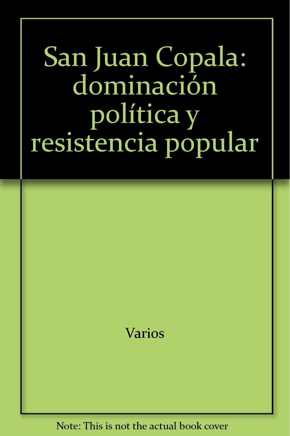 San Juan Copala : Dominacion Politica Y Resistencia Popular book