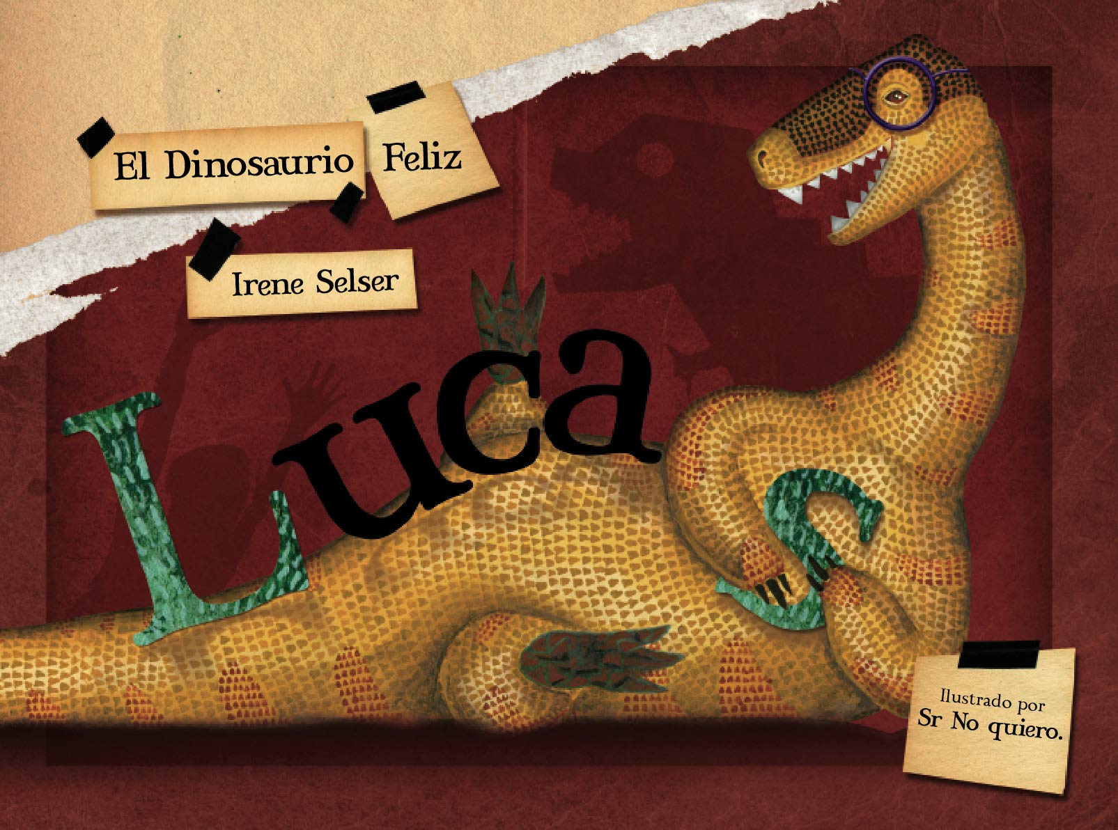 Lucas, el dinosaurio feliz (Spanish Edition) Children's books