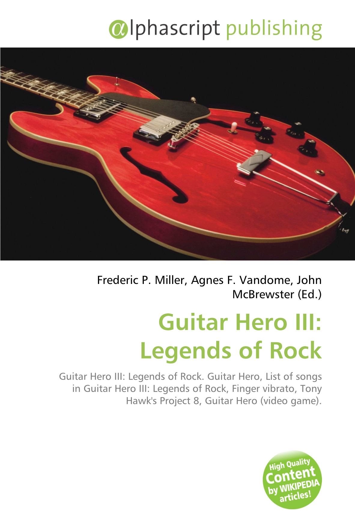 Guitar Hero III: Legends of Rock book