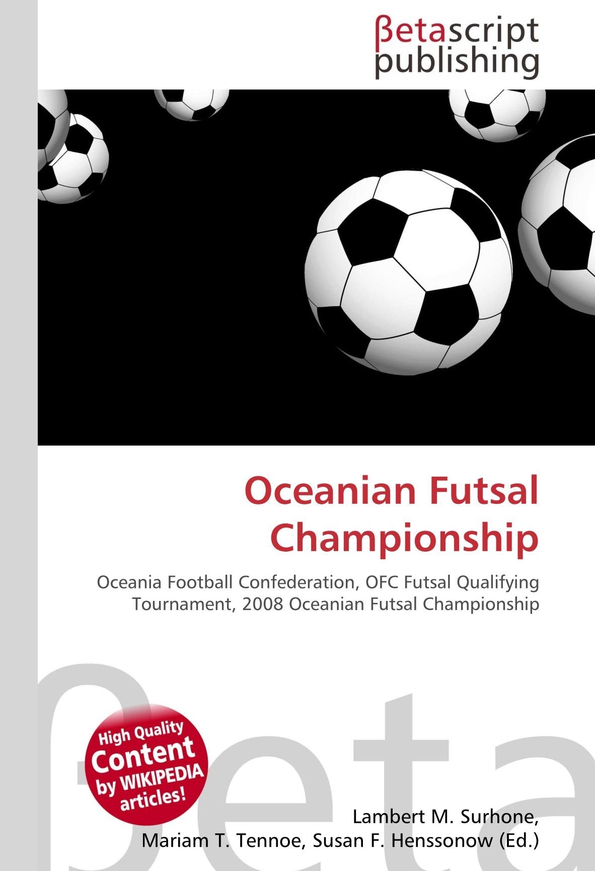 Oceanian Futsal Championship book