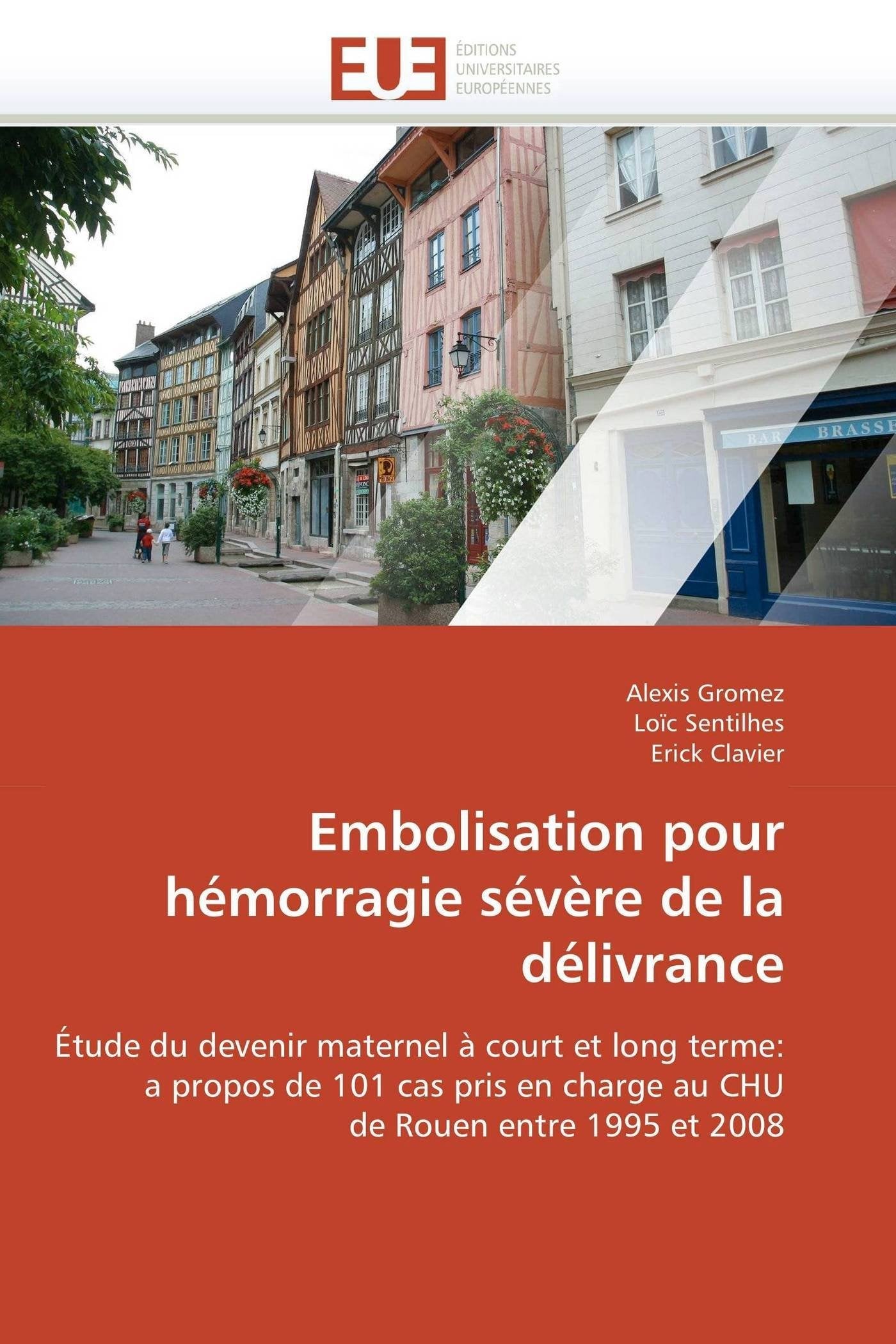 Embolisation pour hémorragie sévère de la délivrance: Étude du devenir maternel à court et long terme: a propos de 101 cas pris en charge au CHU de Rouen entre 1995 et 2008 book