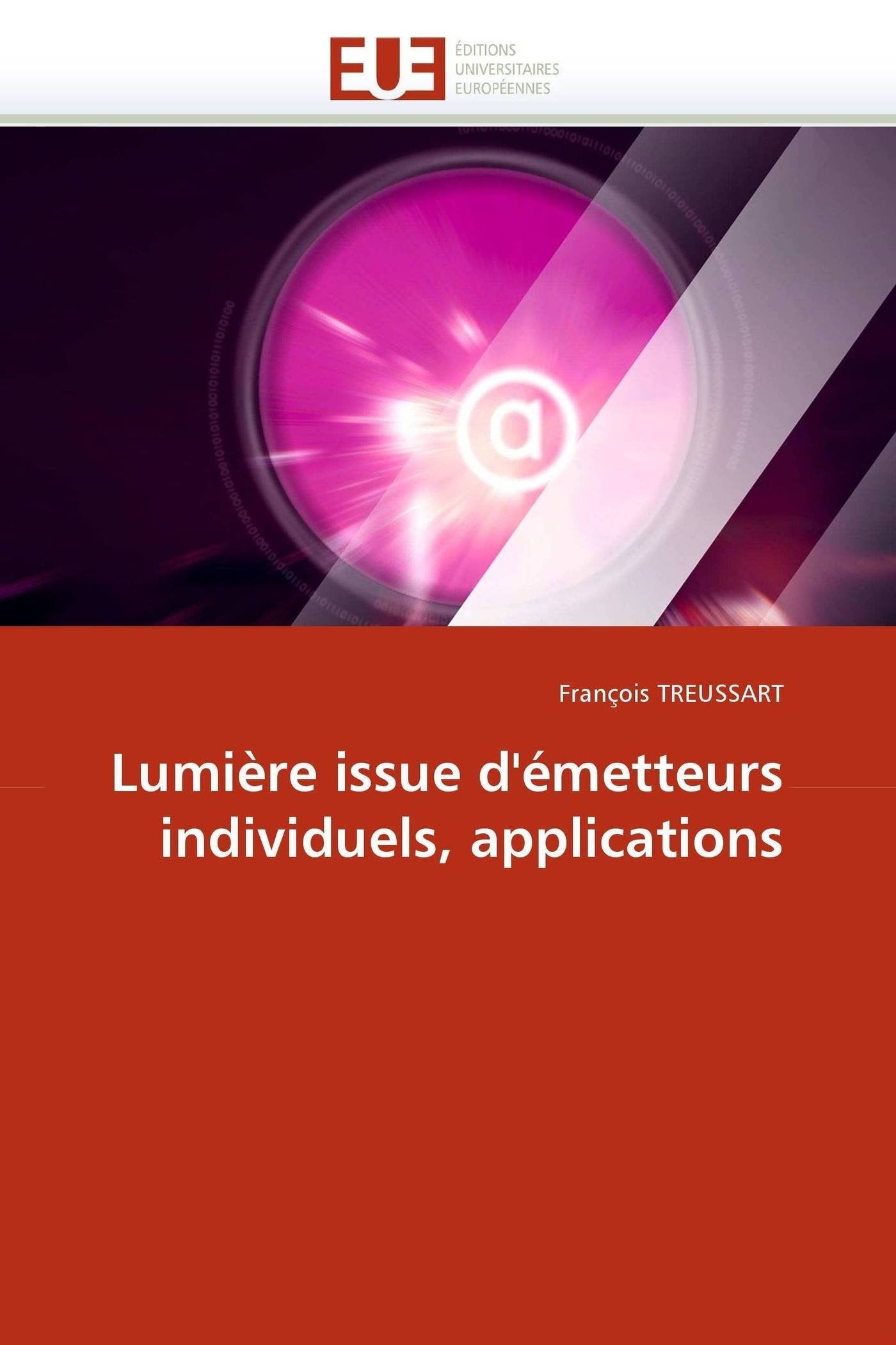 Lumière issue d'émetteurs individuels, applications book