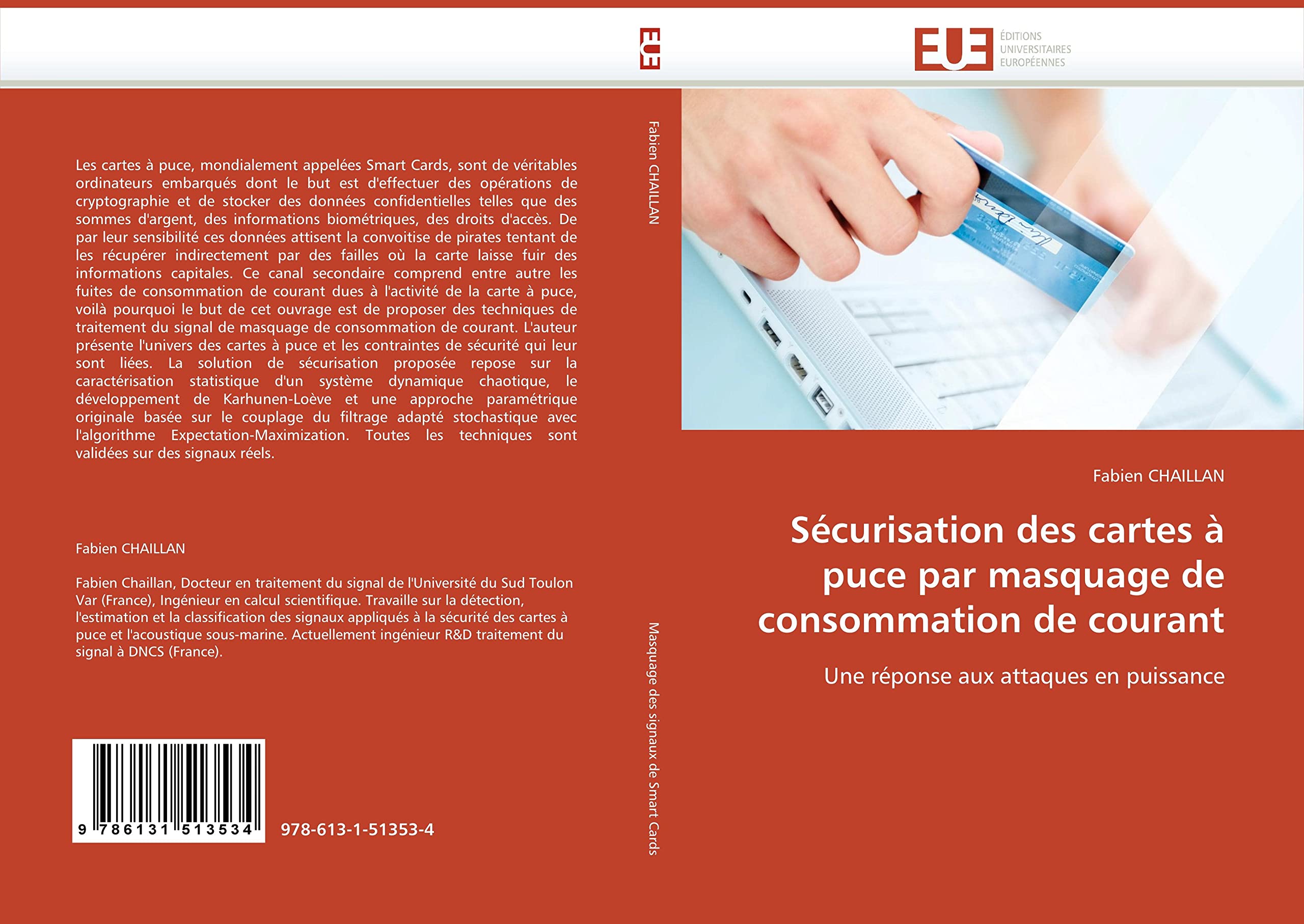 Sécurisation des cartes à puce par masquage de consommation de courant: Une réponse aux attaques en puissance book