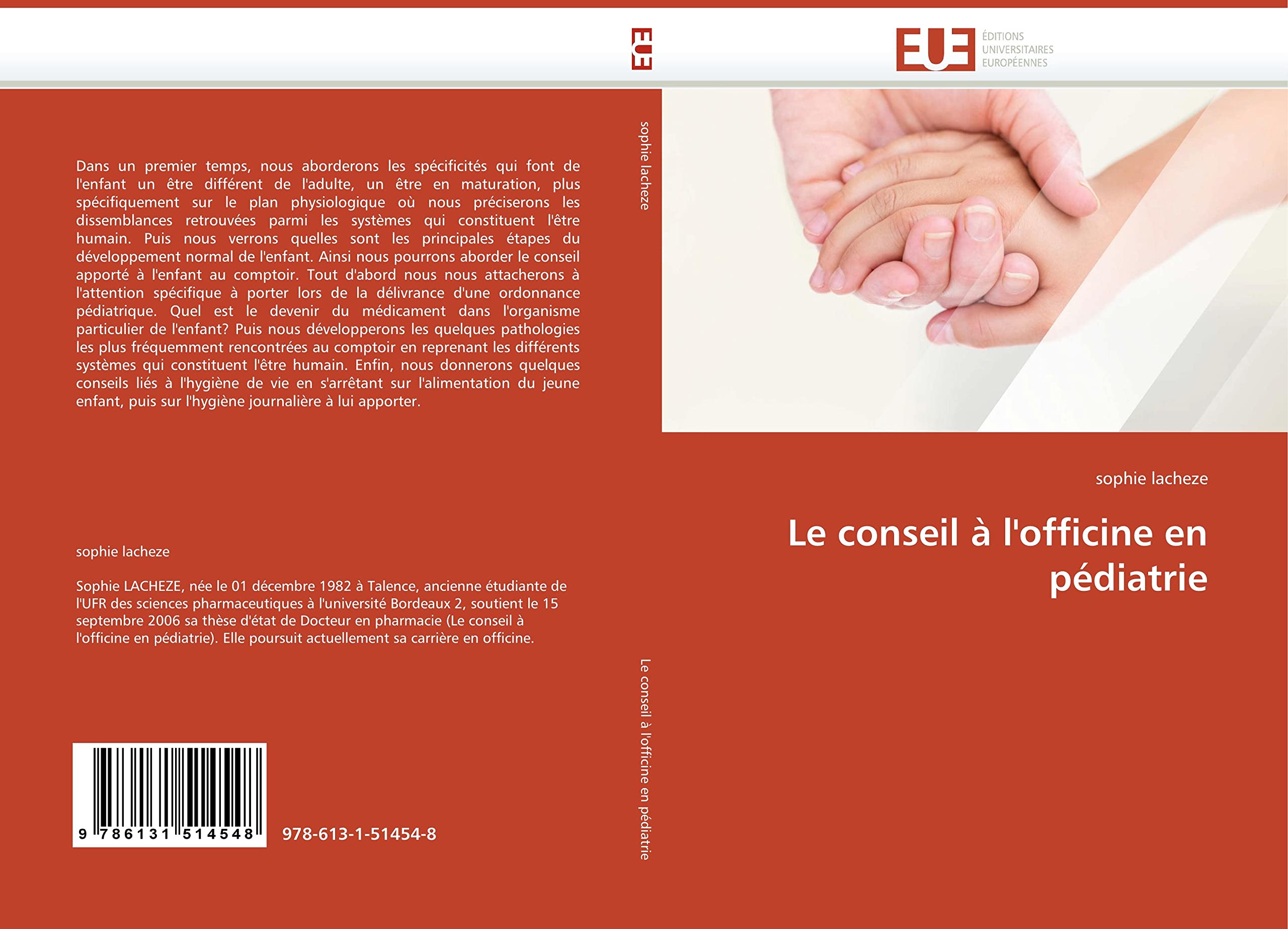 Le conseil à l''officine en pédiatrie book