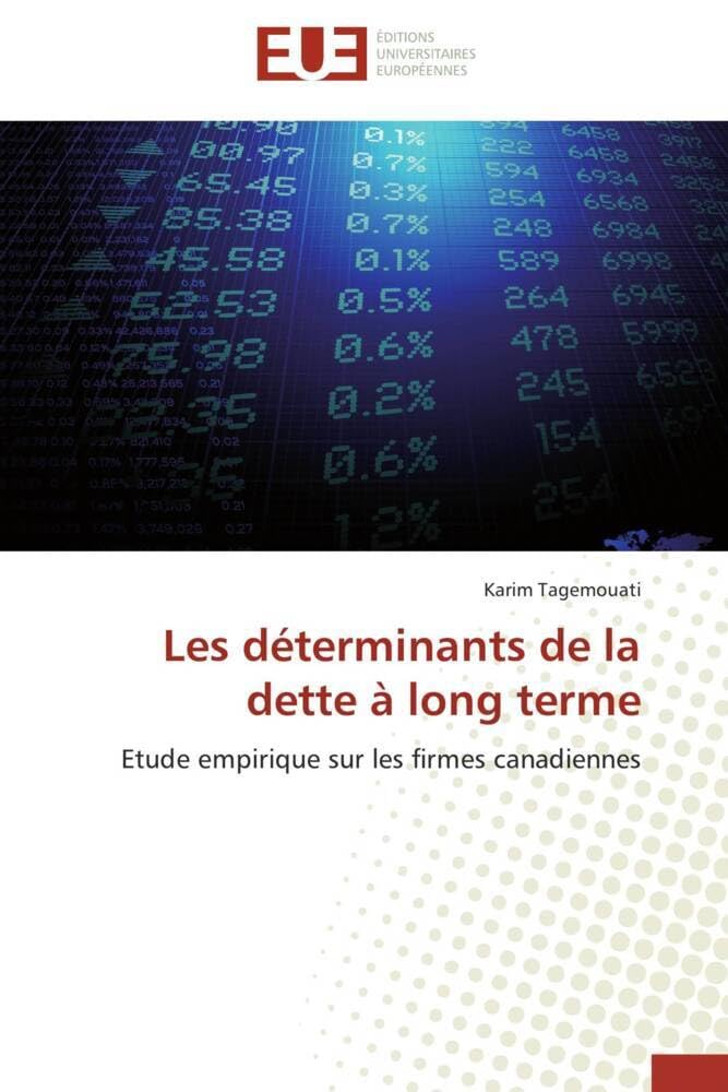 Les déterminants de la dette à long terme: Etude empirique sur les firmes canadiennes book