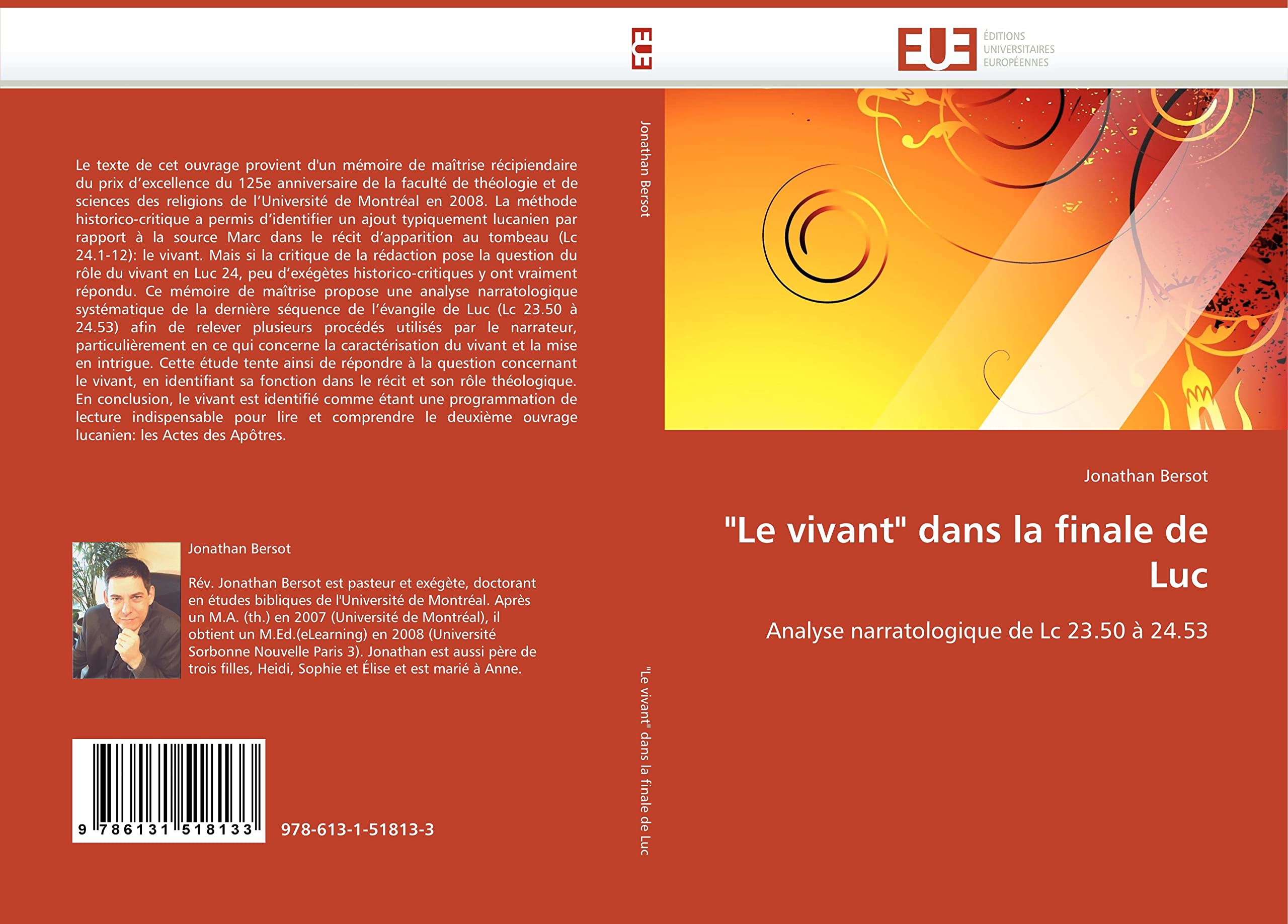 "Le vivant" dans la finale de Luc: Analyse narratologique de Lc 23.50 à 24.53 book