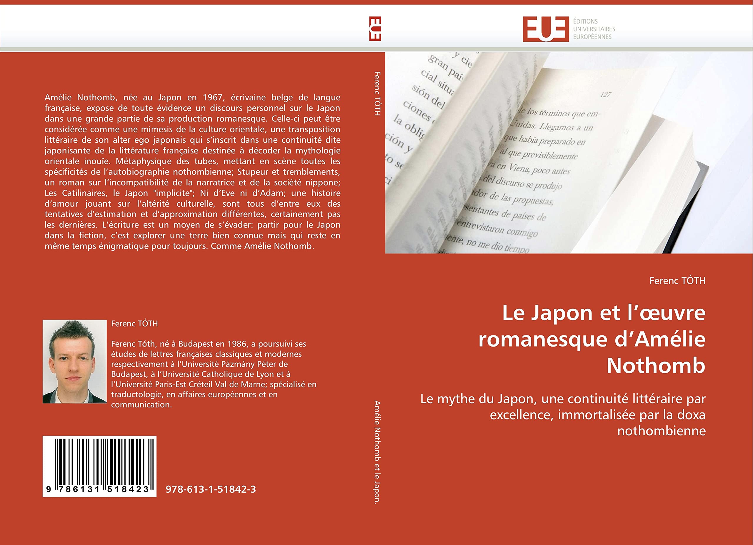 Le Japon et l'oeuvre romanesque d'Amélie Nothomb book