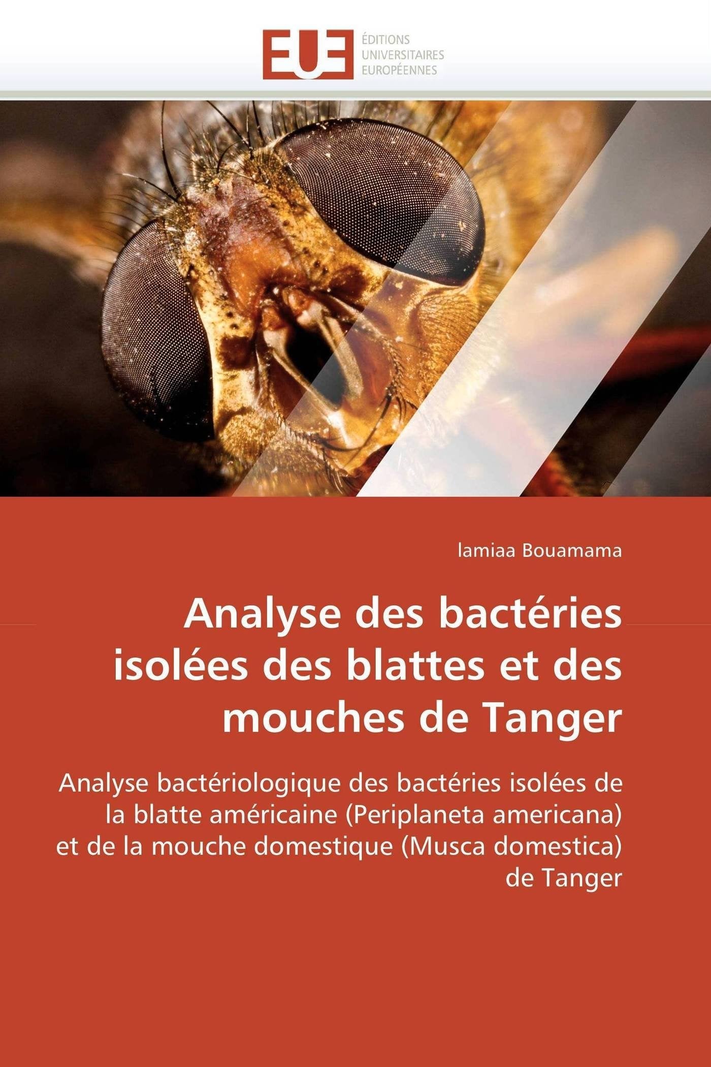 Analyse des bactéries isolées des blattes et des mouches de Tanger book