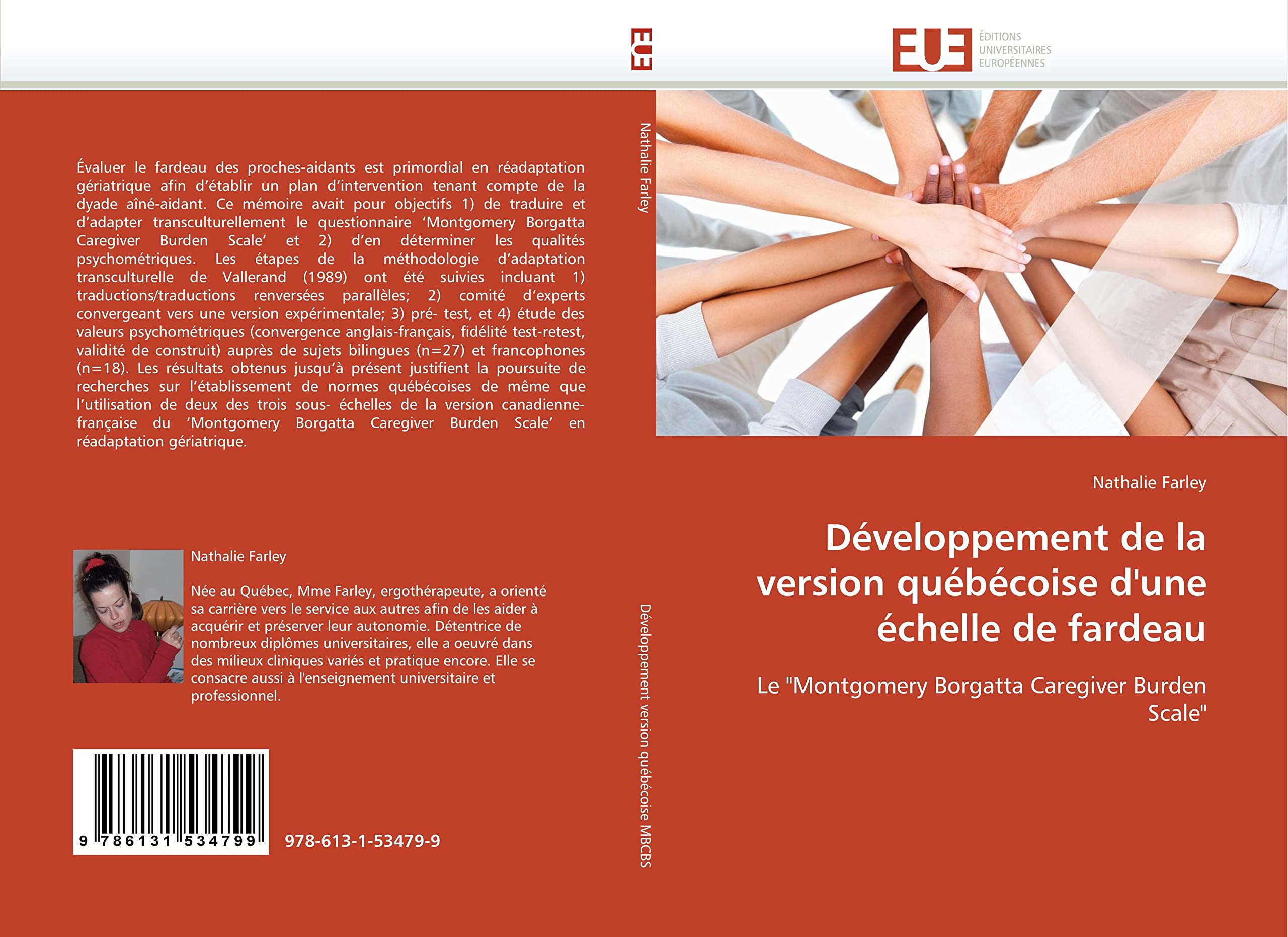 Développement de la version québécoise d'une échelle de fardeau: Le "Montgomery Borgatta Caregiver Burden Scale" book