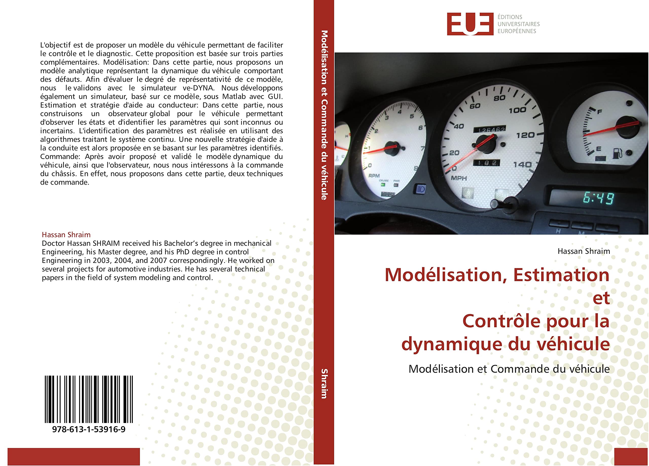 Modélisation, Estimation et Contrôle pour la dynamique du véhicule: Modélisation et Commande du véhicule book