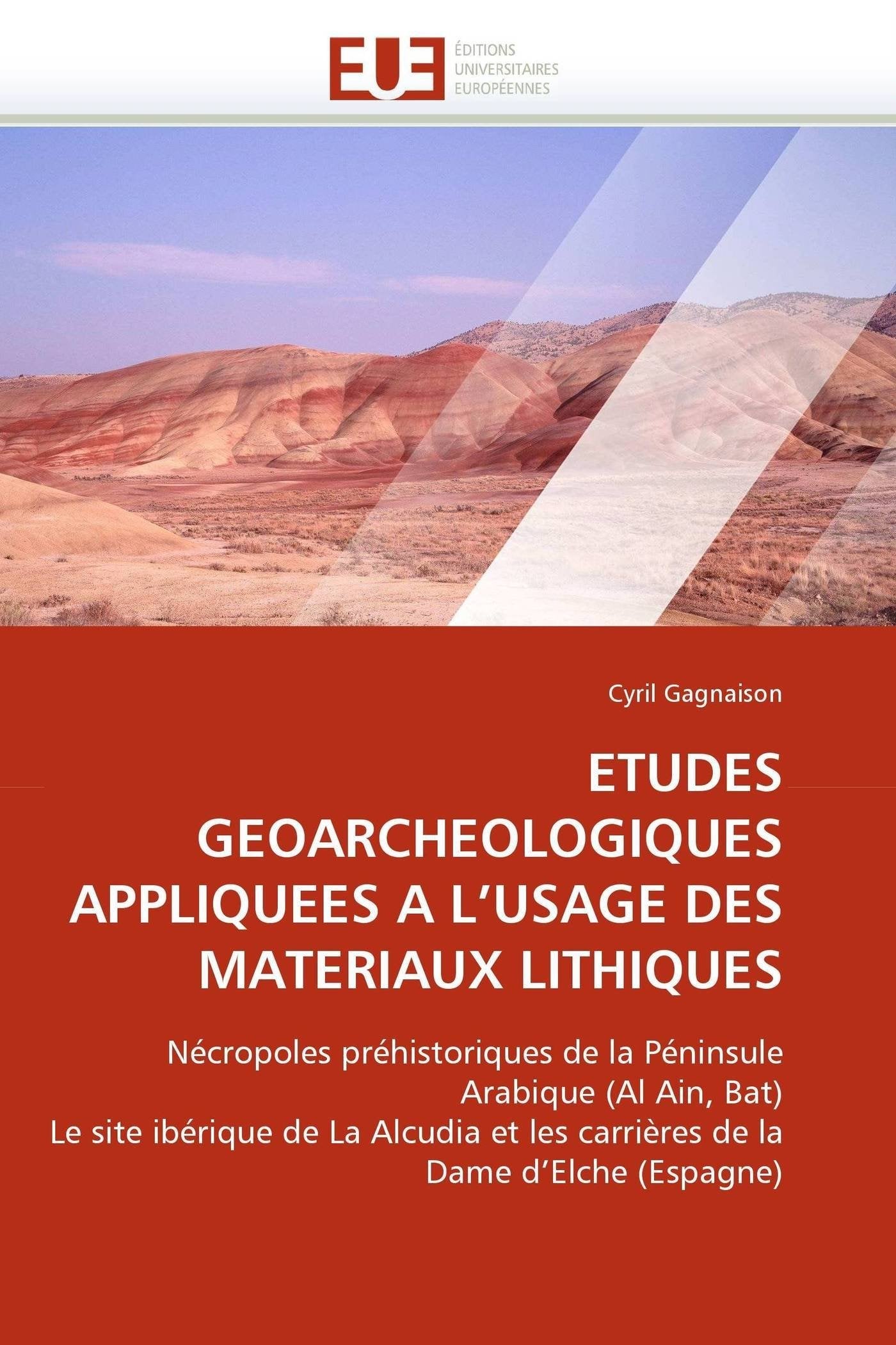 ETUDES GEOARCHEOLOGIQUES APPLIQUEES A L'USAGE DES MATERIAUX LITHIQUES book