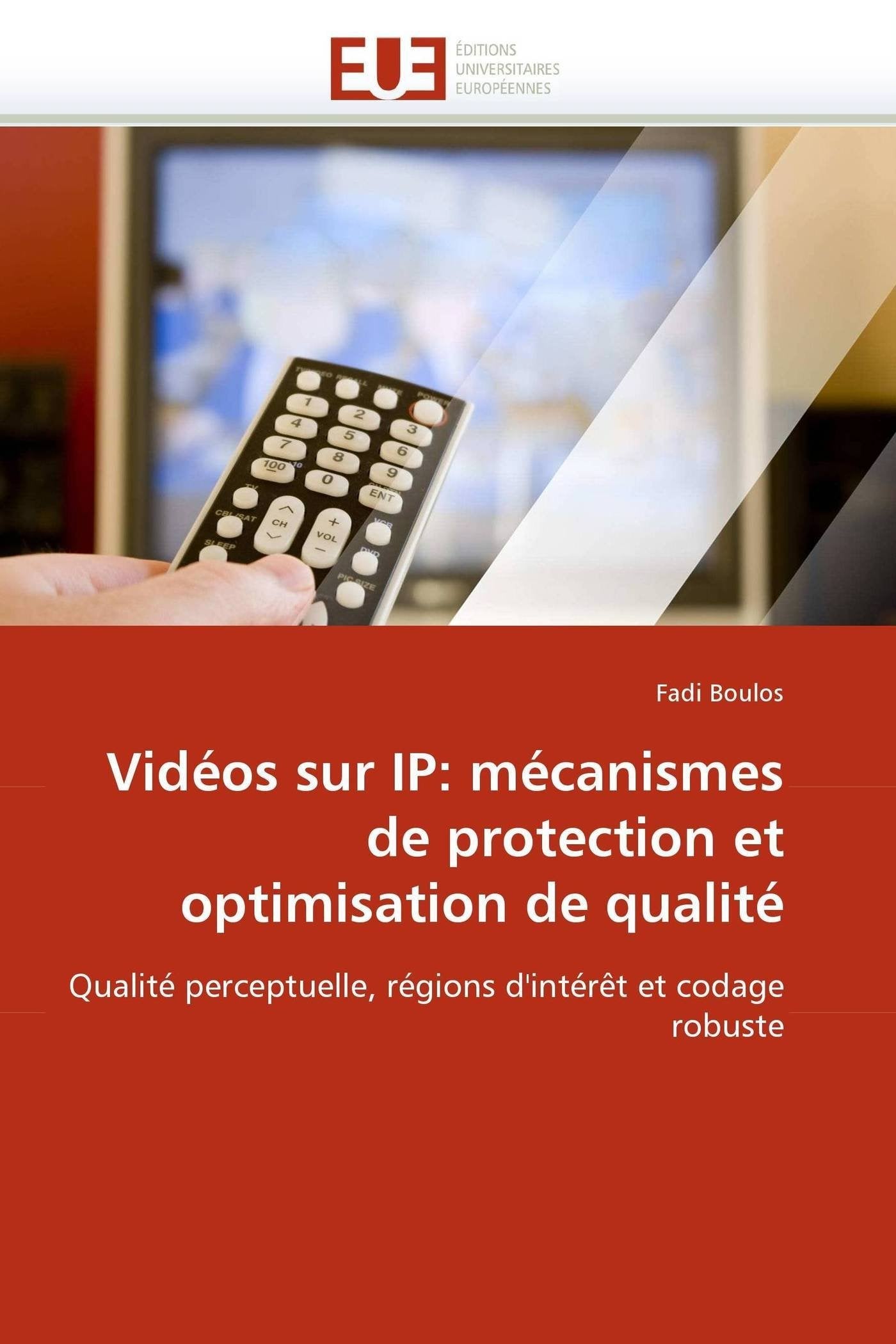 Vidéos sur IP: mécanismes de protection et optimisation de qualité: Qualité perceptuelle, régions d'intérêt et codage robuste book