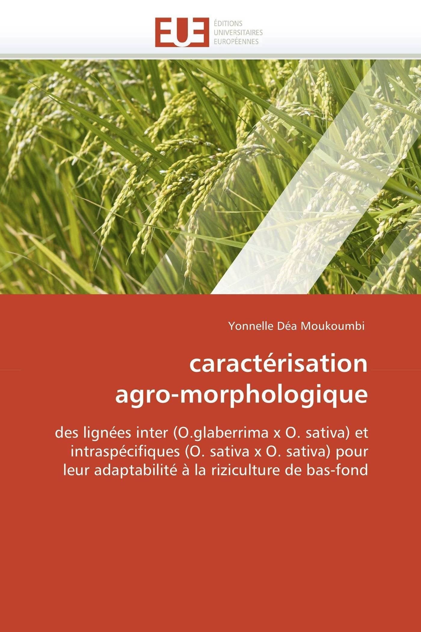 caractérisation agro-morphologique: des lignées inter (O.glaberrima x O. sativa) et intraspécifiques (O. sativa x O. sativa) pour leur adaptabilité à la riziculture de bas-fond book