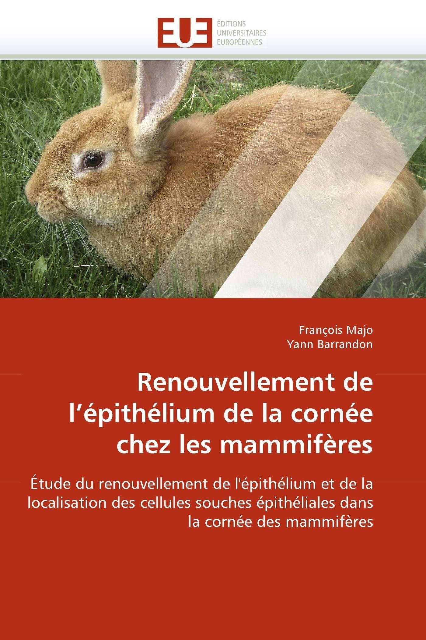 Renouvellement de l'épithélium de la cornée chez les mammifères: Étude du renouvellement de l'épithélium et de la localisation des cellules souches épithéliales dans la cornée des mammifères book