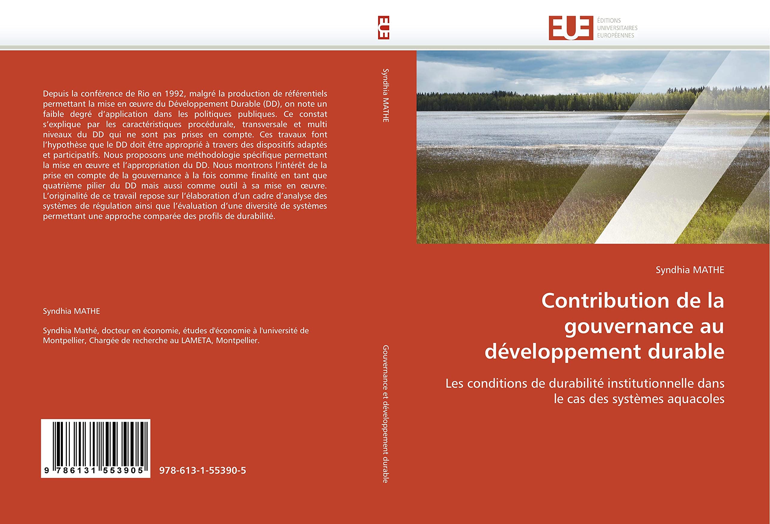 Contribution de la gouvernance au développement durable: Les conditions de durabilité institutionnelle dans le cas des systèmes aquacoles book