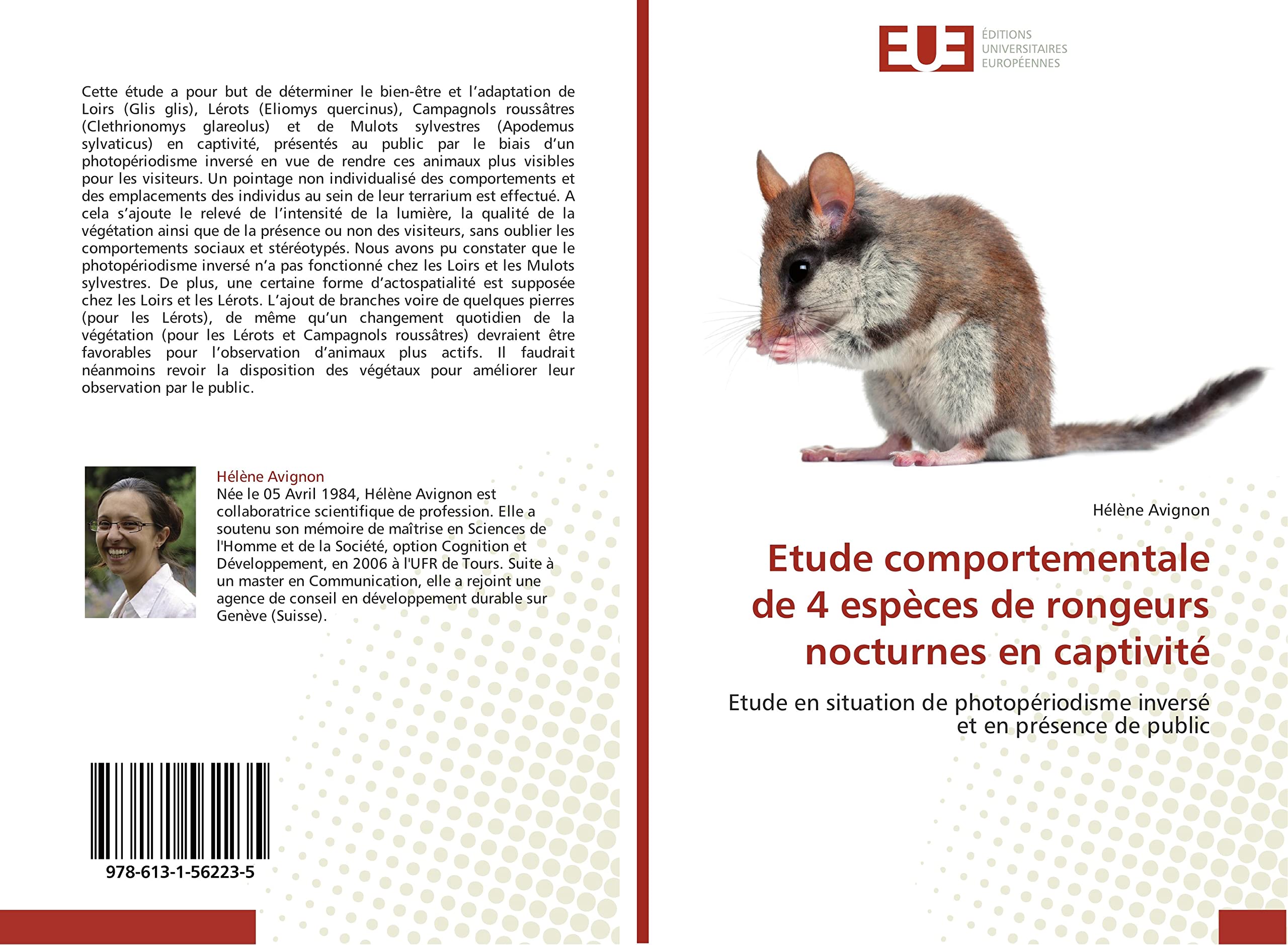 Etude comportementale de 4 espèces de rongeurs nocturnes en captivité: Etude en situation de photopériodisme inversé et en présence de public book