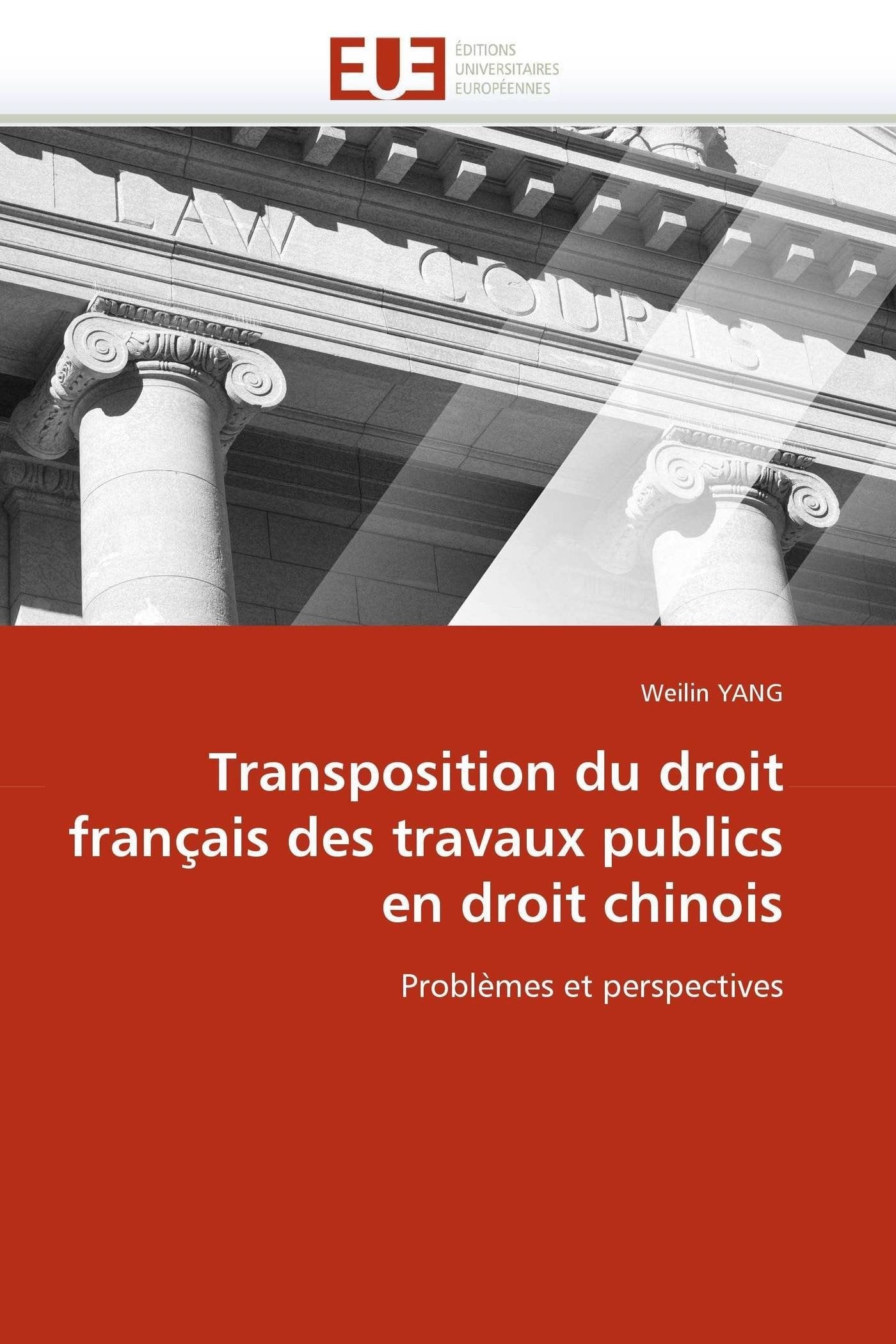 Transposition du droit français des travaux publics en droit chinois: Problèmes et perspectives book