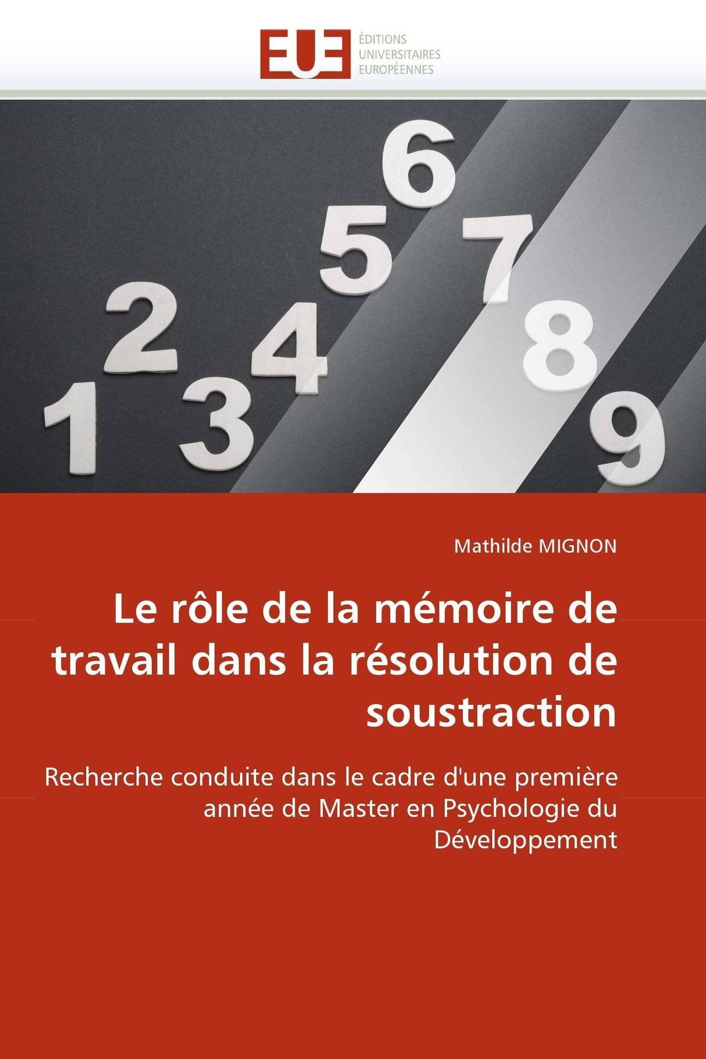 Le rôle de la mémoire de travail dans la résolution de soustraction book