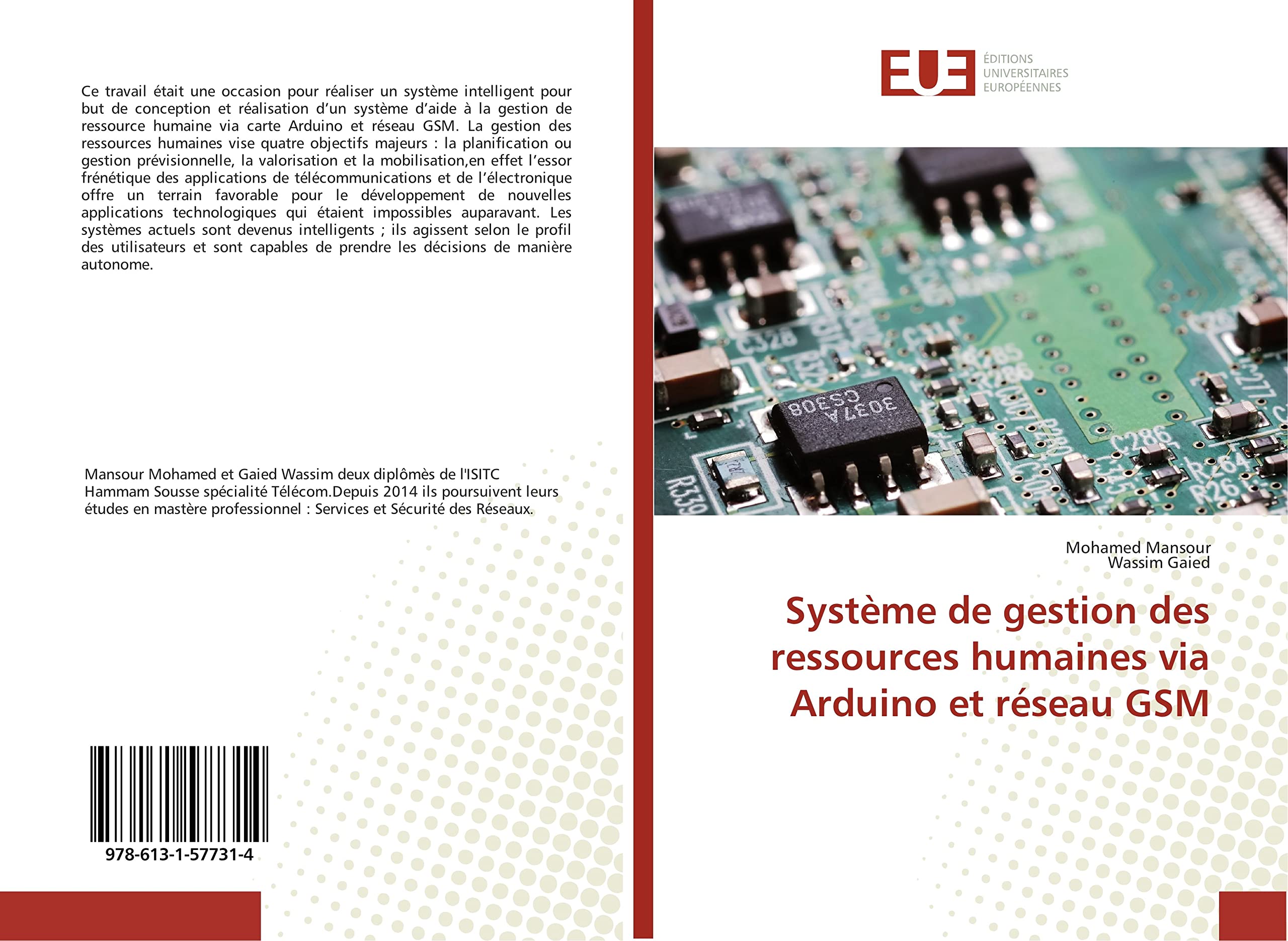 Système de gestion des ressources humaines via Arduino et réseau GSM book