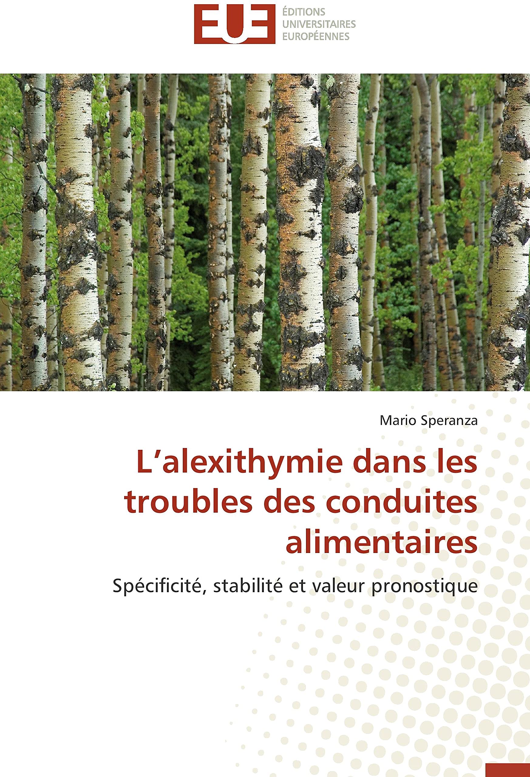 L alexithymie dans les troubles des conduites alimentaires book