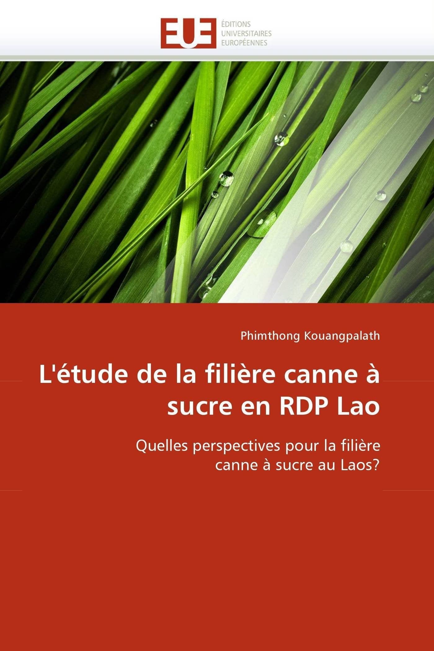 L'étude de la filière canne à sucre en RDP Lao: Quelles perspectives pour la filière canne à sucre au Laos? book