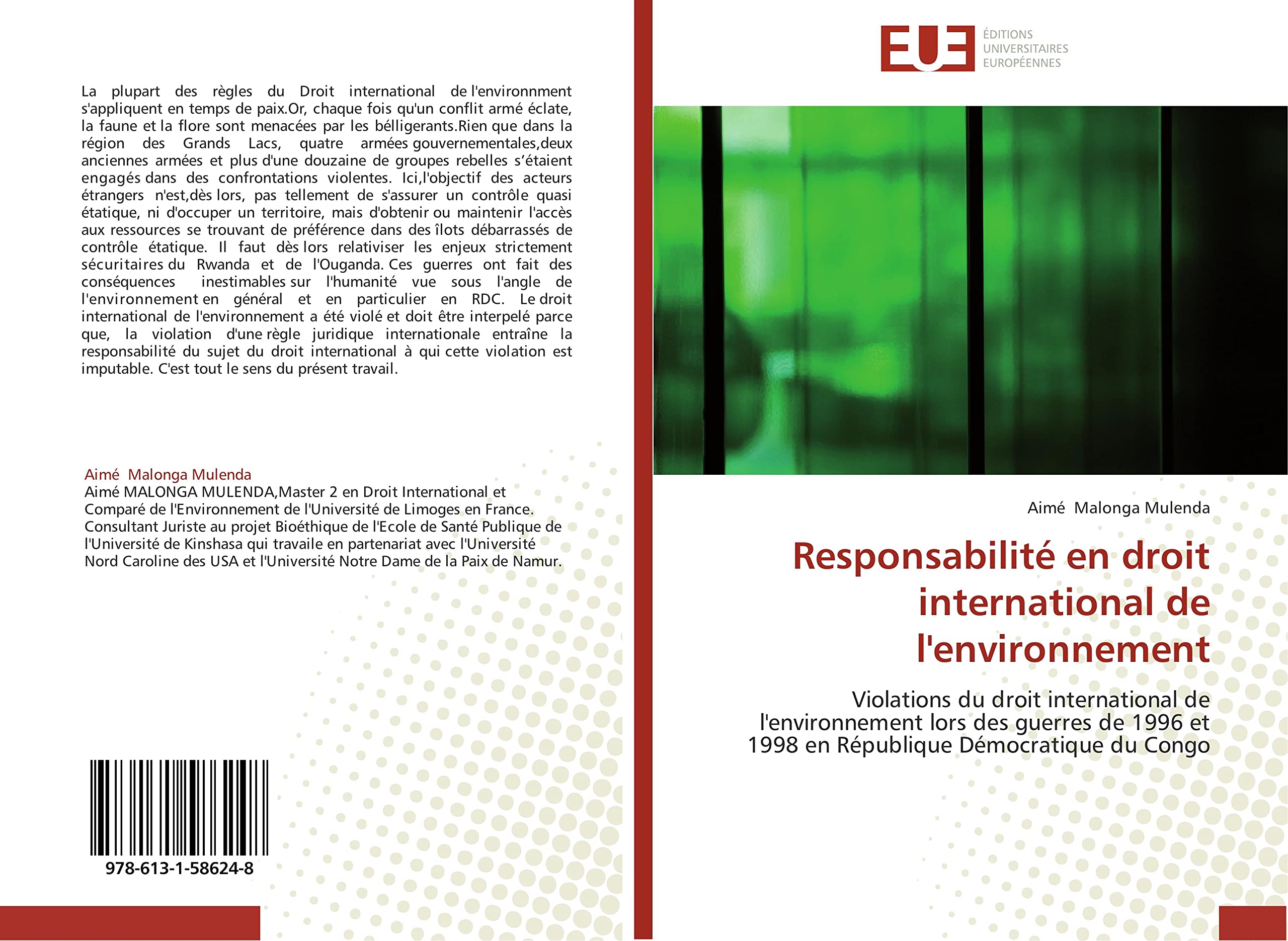 Responsabilité en droit international de l'environnement: Violations du droit international de l'environnement lors des guerres de 1996 et 1998 en République book