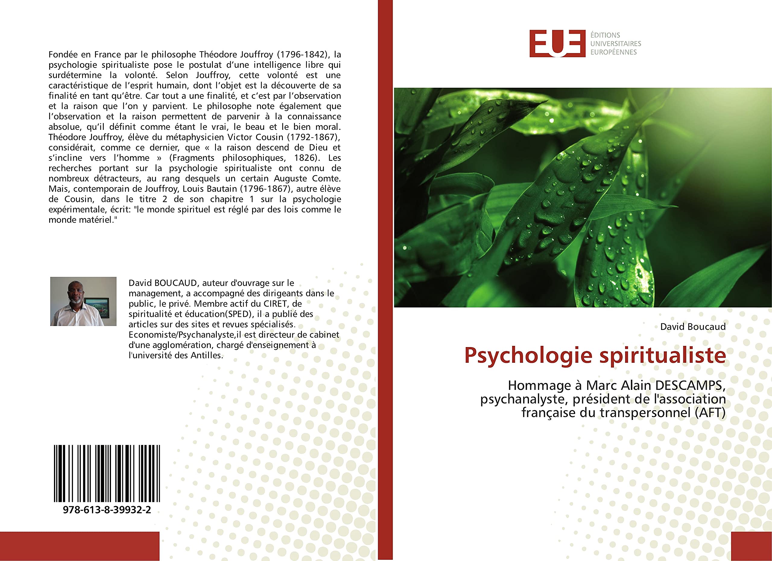 Psychologie spiritualiste: Hommage à Marc Alain DESCAMPS, psychanalyste, président de l'association française du transpersonnel (AFT) book