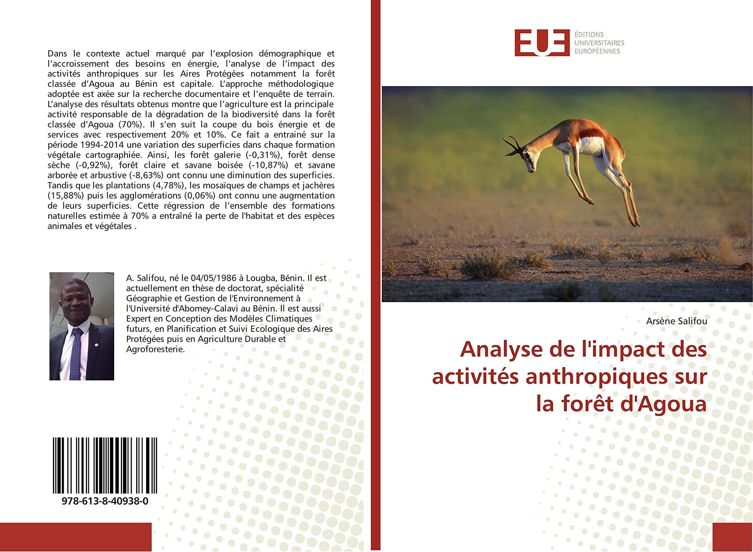 Analyse de l'impact des activités anthropiques sur la forêt d'Agoua book