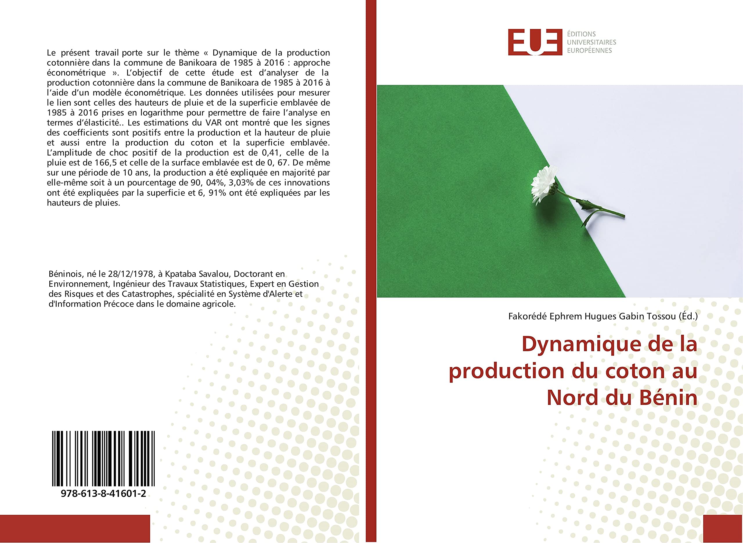 Dynamique de la production du coton au Nord du Bénin book