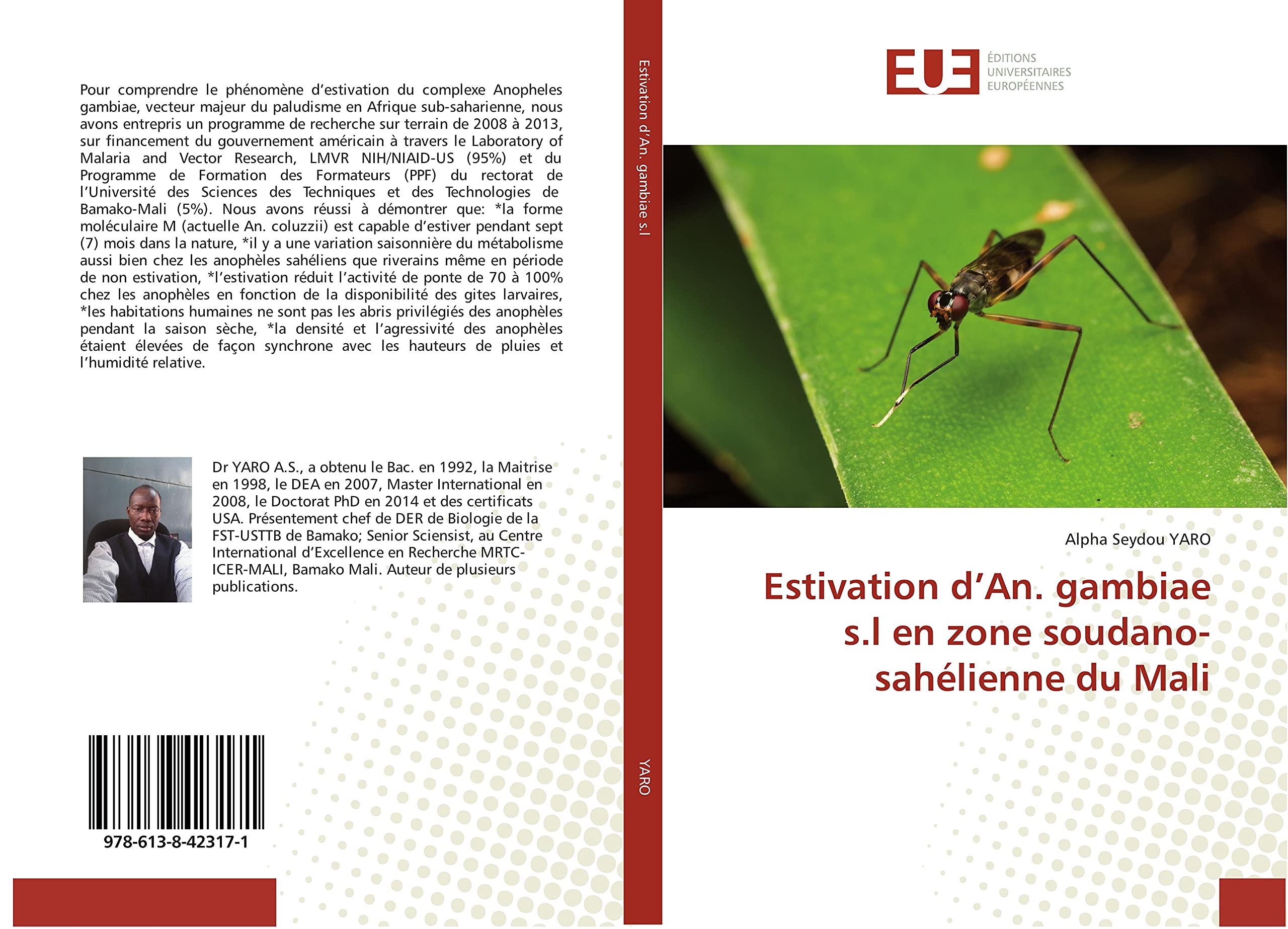 Estivation d'An. gambiae s.l en zone soudano-sahélienne du Mali book