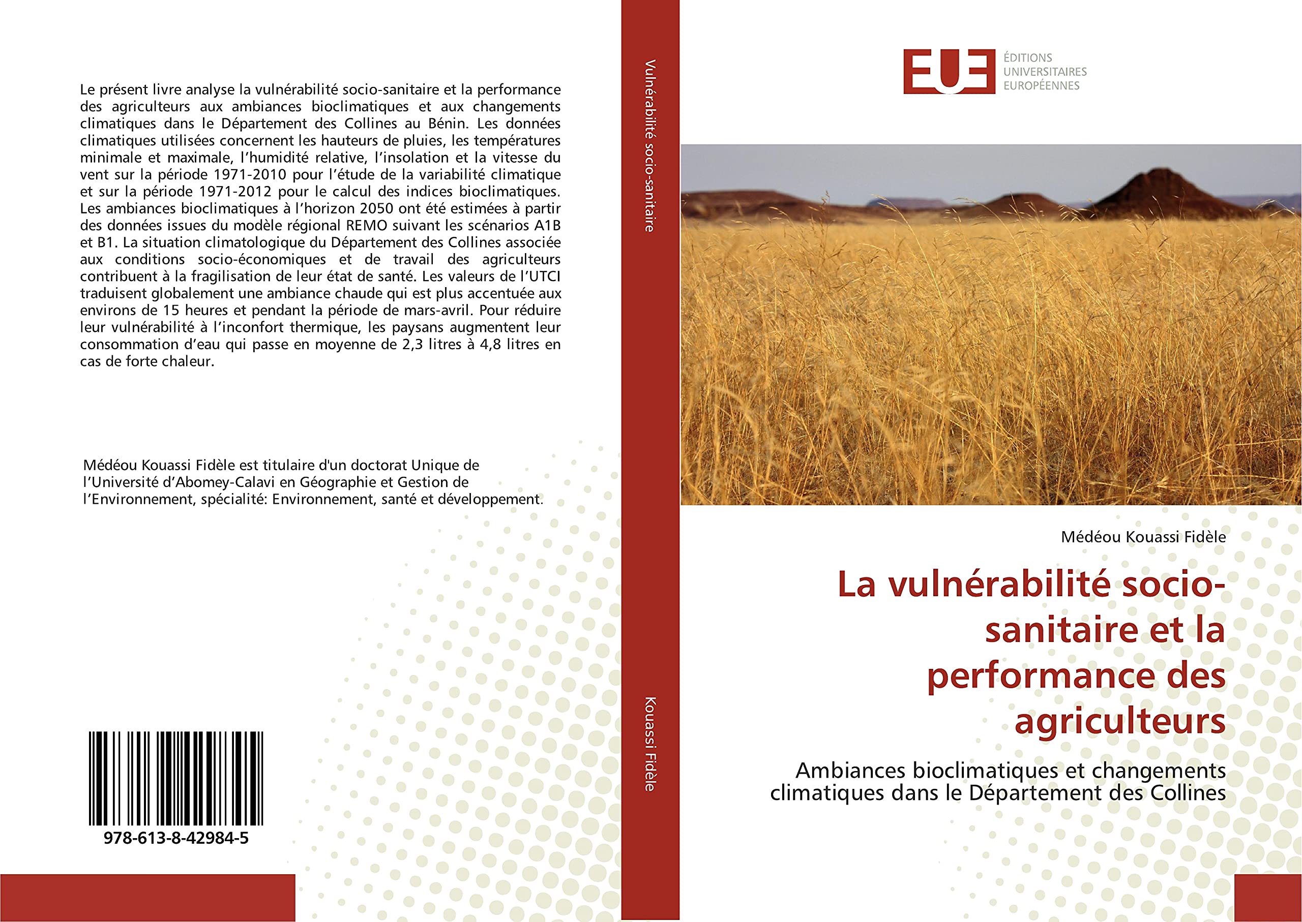 La vulnérabilité socio-sanitaire et la performance des agriculteurs: Ambiances bioclimatiques et changements climatiques dans le Département des Collines book