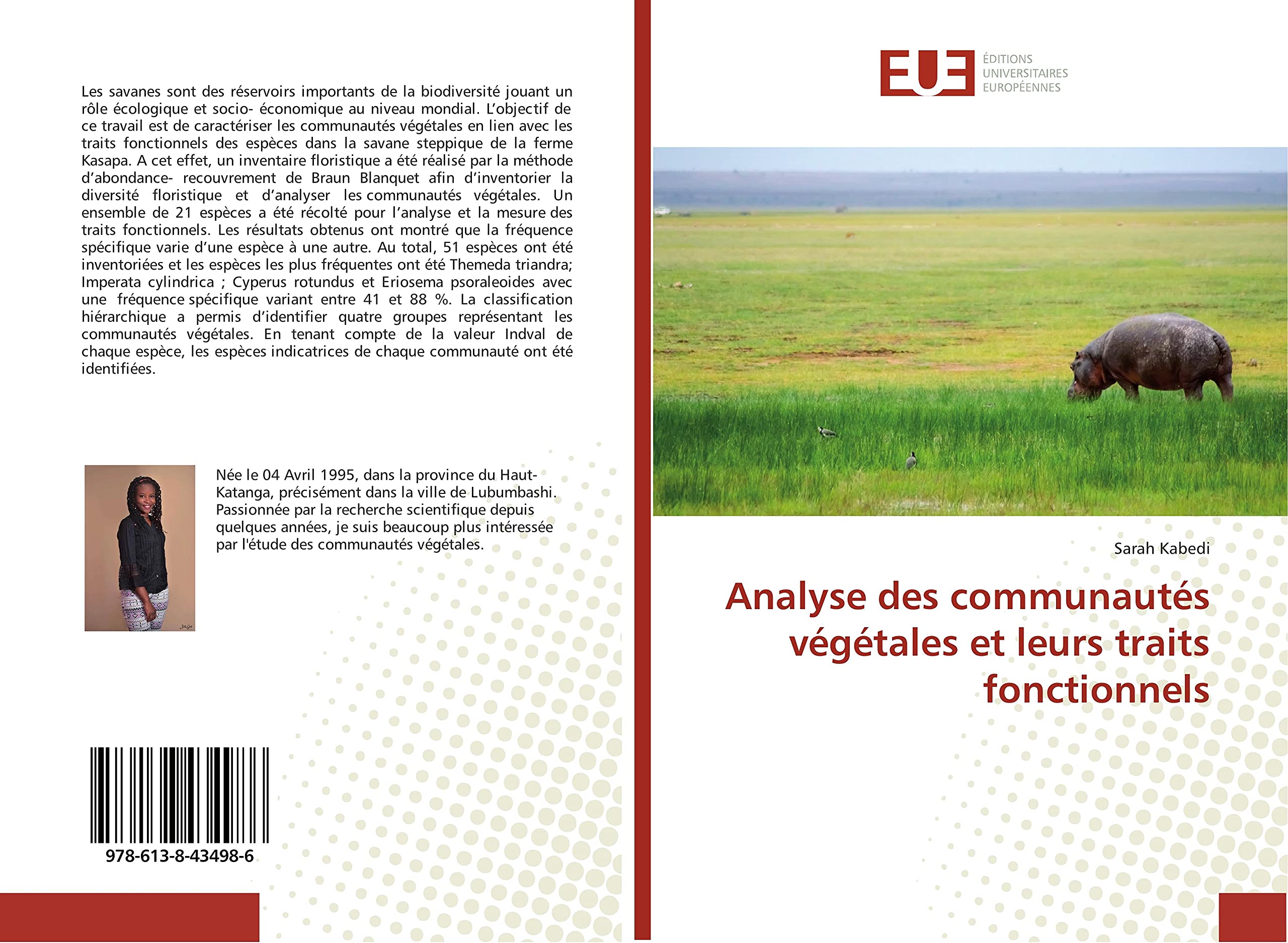 Analyse des communautes vegetales et leurs traits fonctionnels book