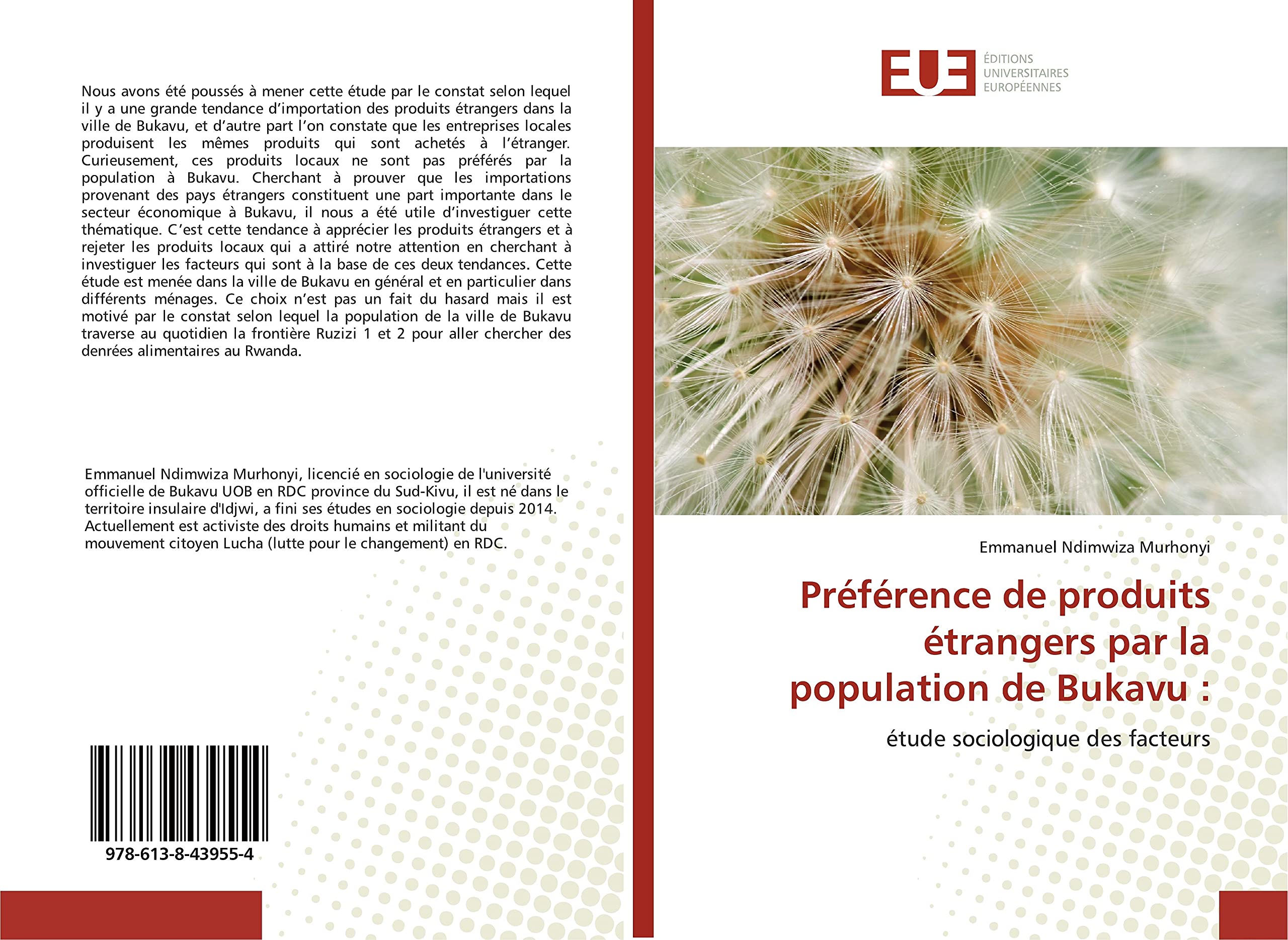 Préférence de produits étrangers par la population de Bukavu :: étude sociologique des facteurs book
