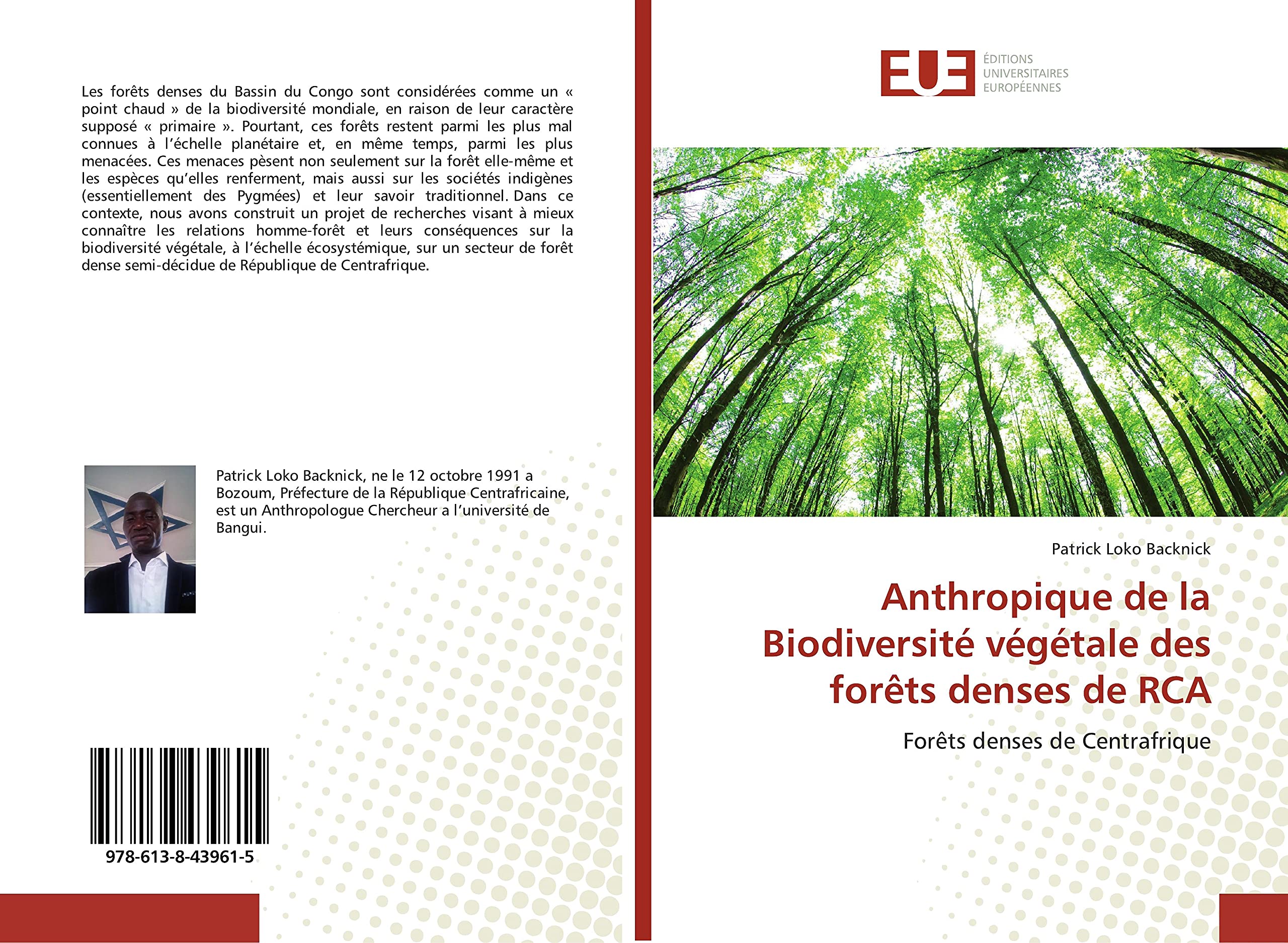 Anthropique de la Biodiversité végétale des forêts denses de RCA: Forêts denses de Centrafrique book