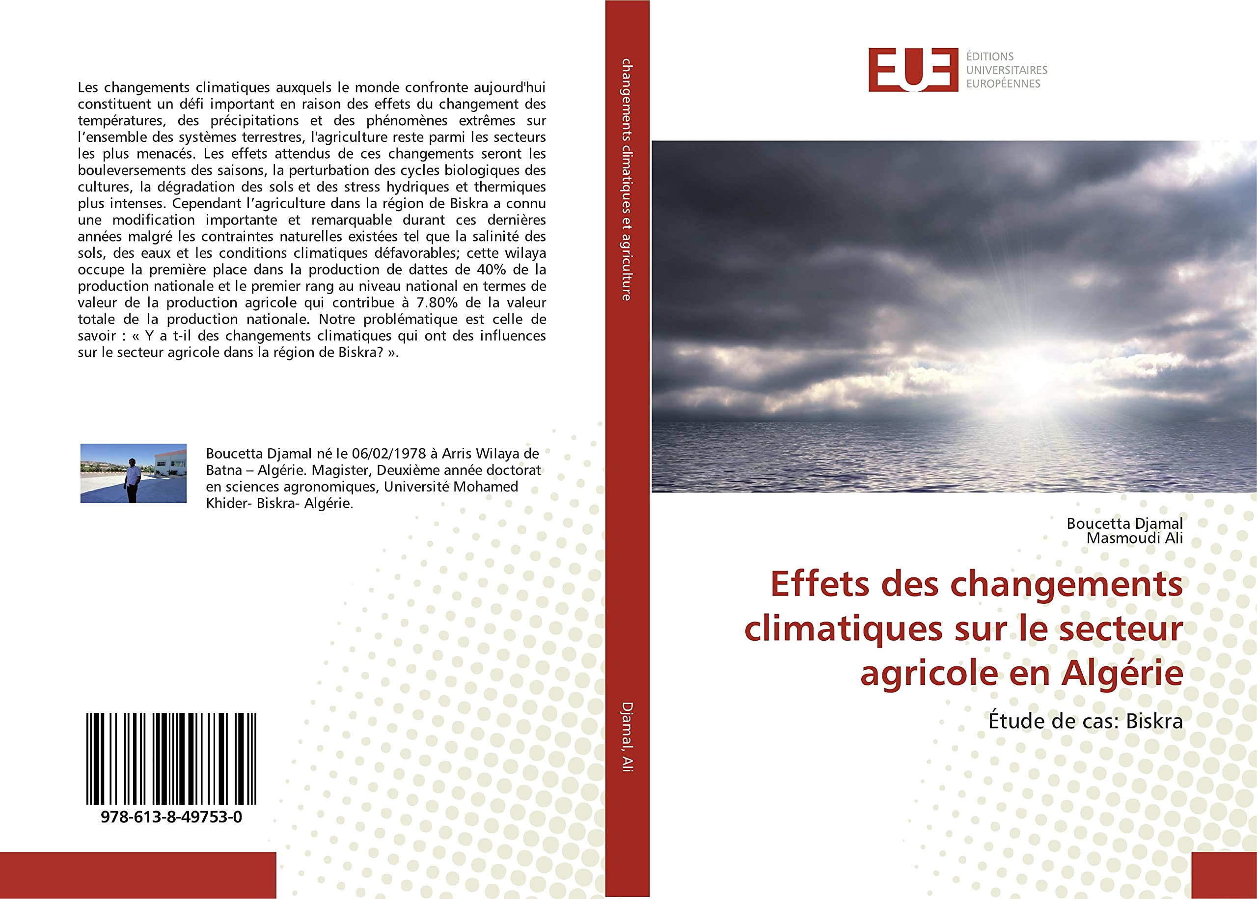Effets des changements climatiques sur le secteur agricole en Algérie: Étude de cas: Biskra book