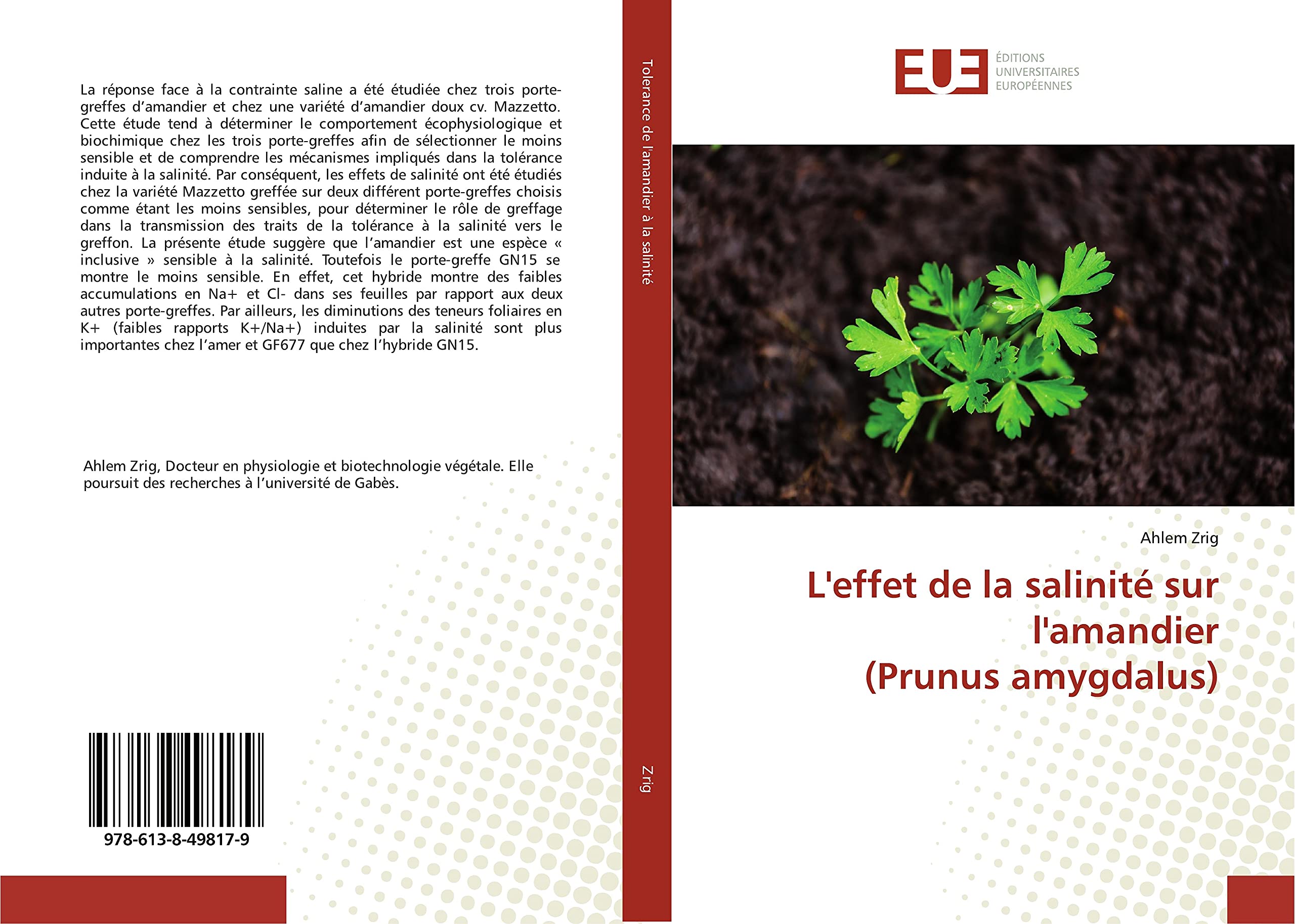 L'effet de la salinité sur l'amandier (Prunus amygdalus) book