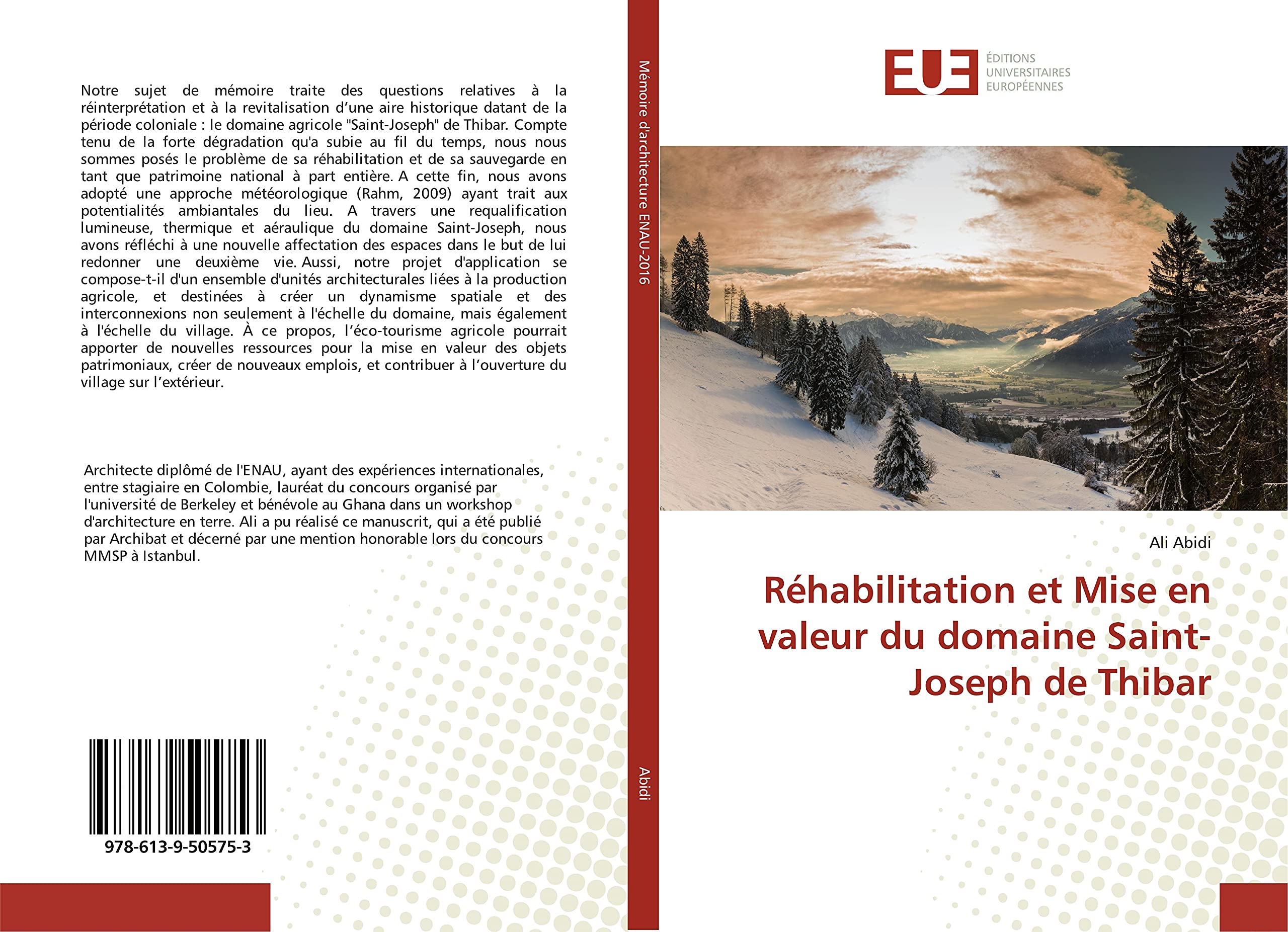 Réhabilitation et Mise en valeur du domaine Saint-Joseph de Thibar book