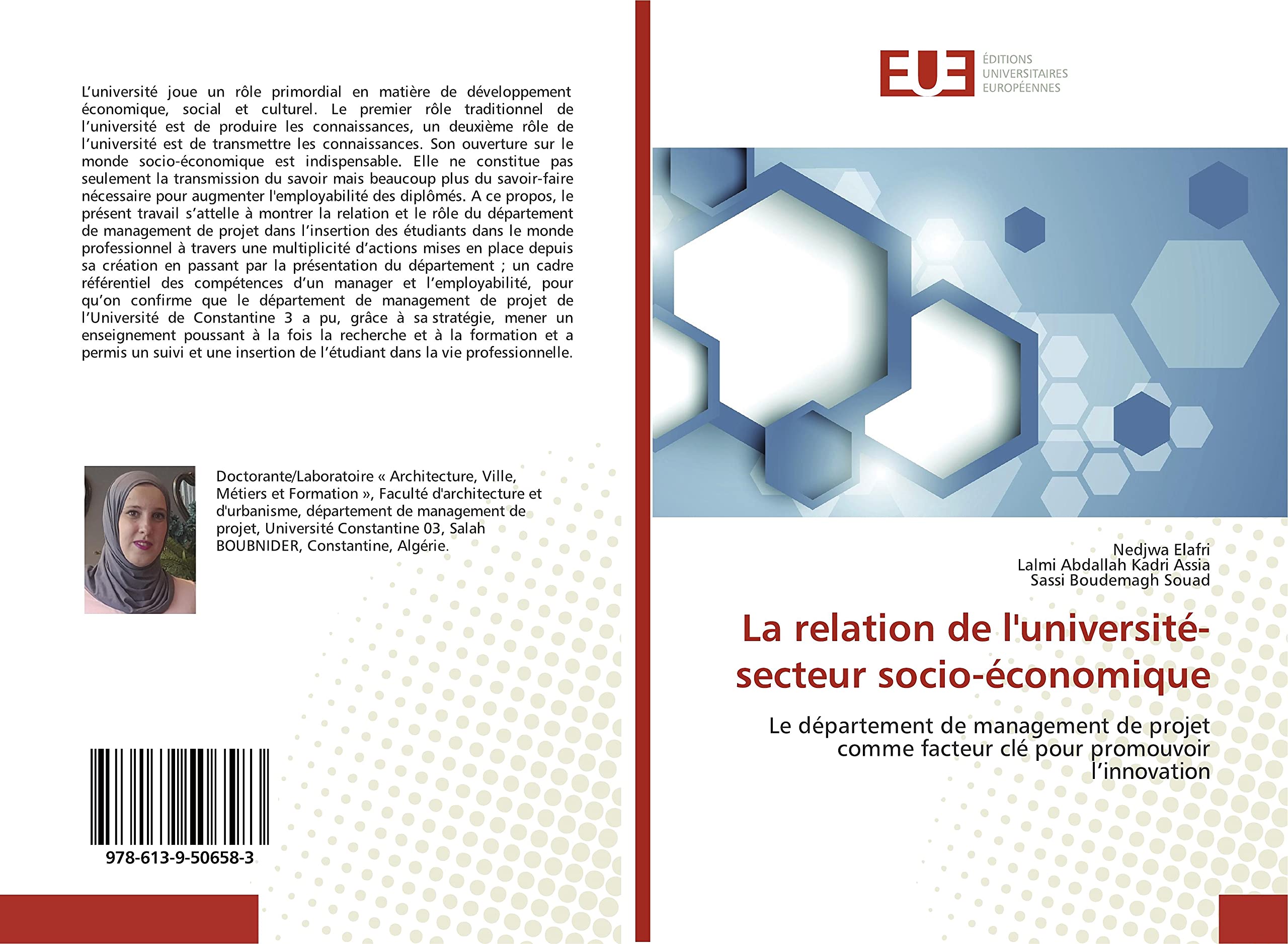 La relation de l'université-secteur socio-économique: Le département de management de projet comme facteur clé pour promouvoir l'innovation book
