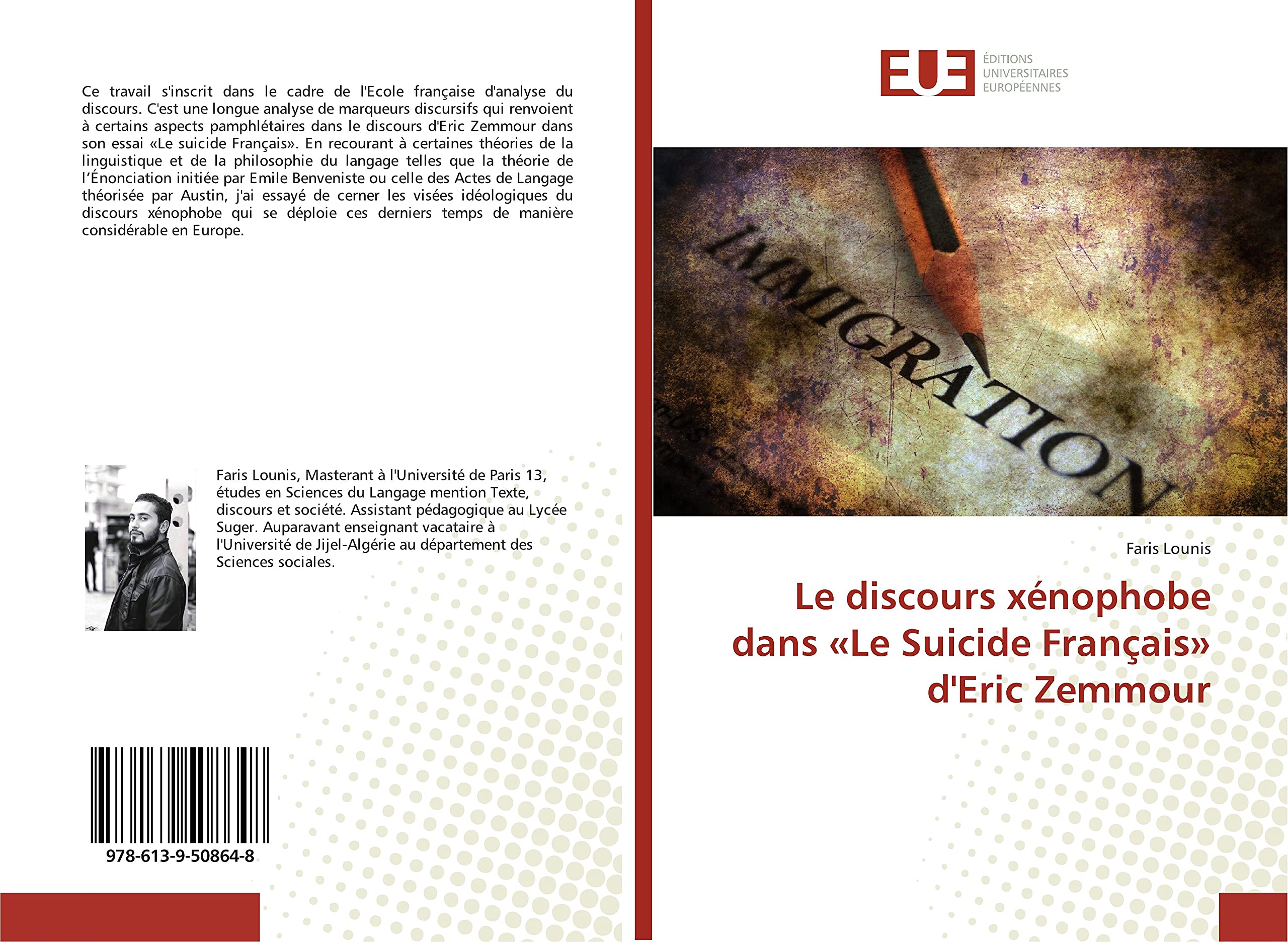 Le discours xénophobe dans «Le Suicide Français» d'Eric Zemmour book