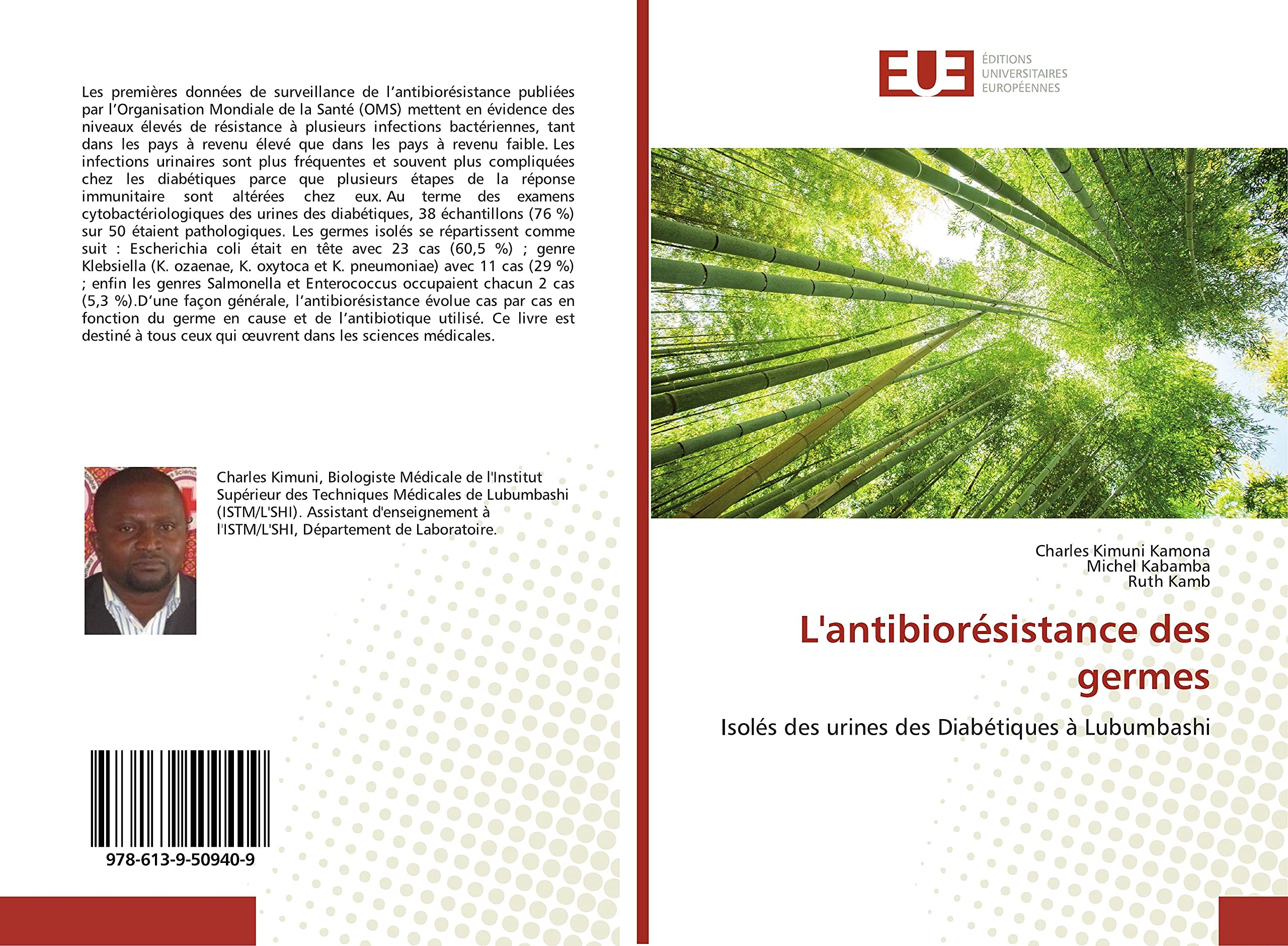 L'antibiorésistance des germes: Isolés des urines des Diabétiques à Lubumbashi book