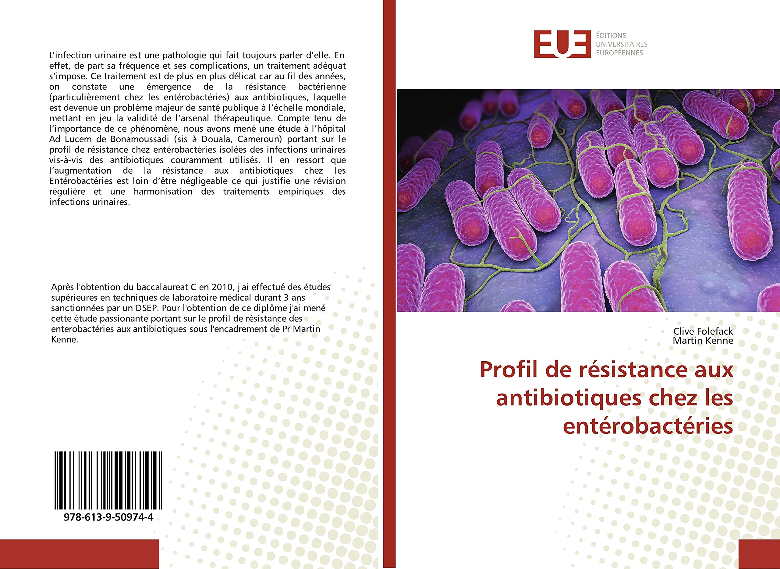 Profil de résistance aux antibiotiques chez les entérobactéries book