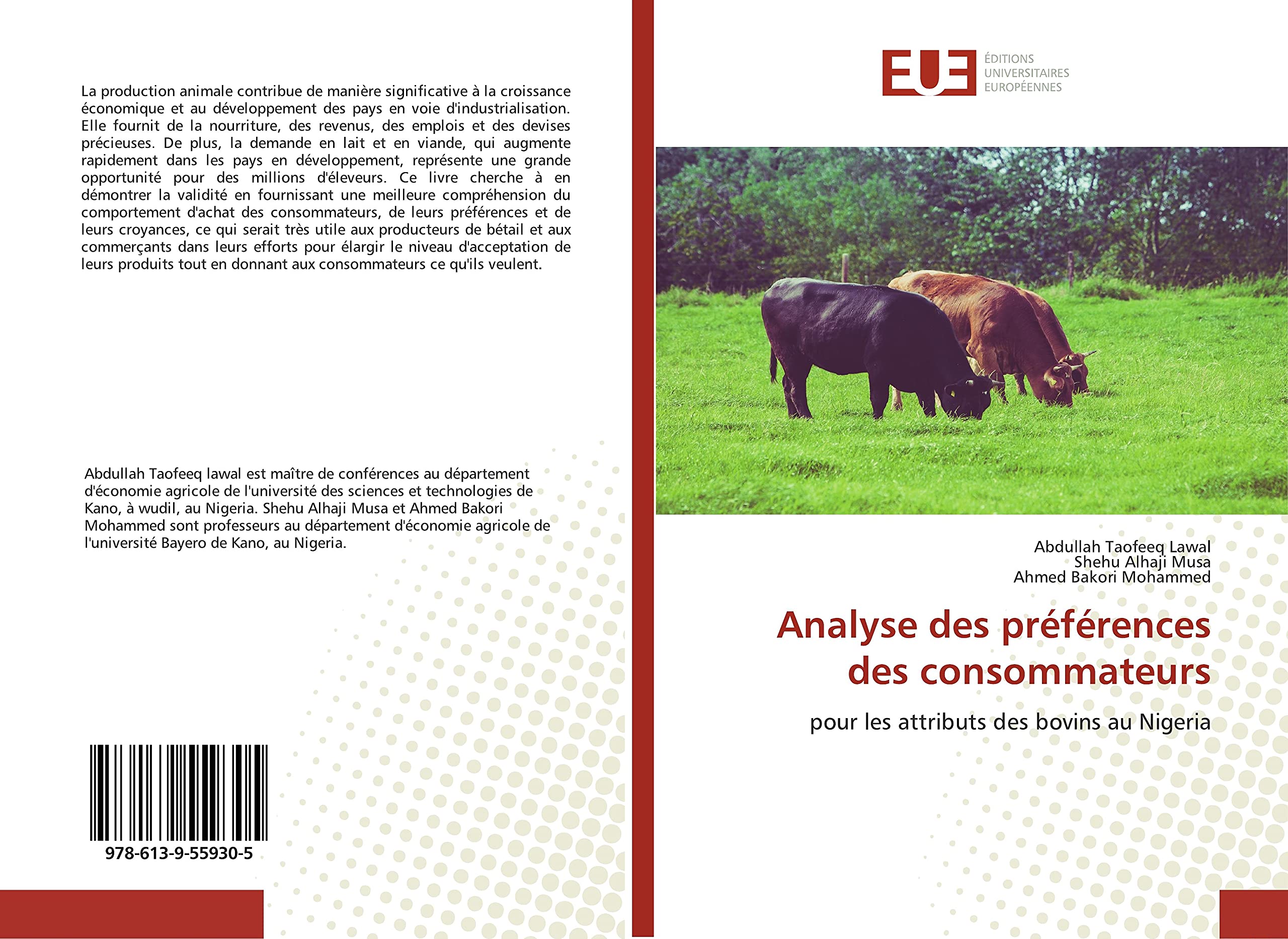 Analyse des préférences des consommateurs: pour les attributs des bovins au Nigeria book