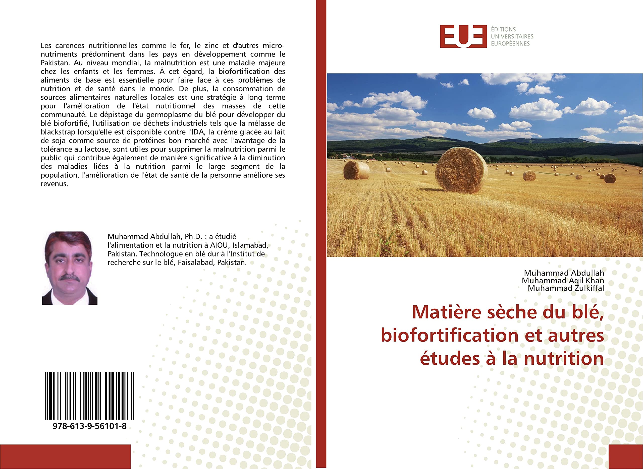 Matière sèche du blé, biofortification et autres études à la nutrition book