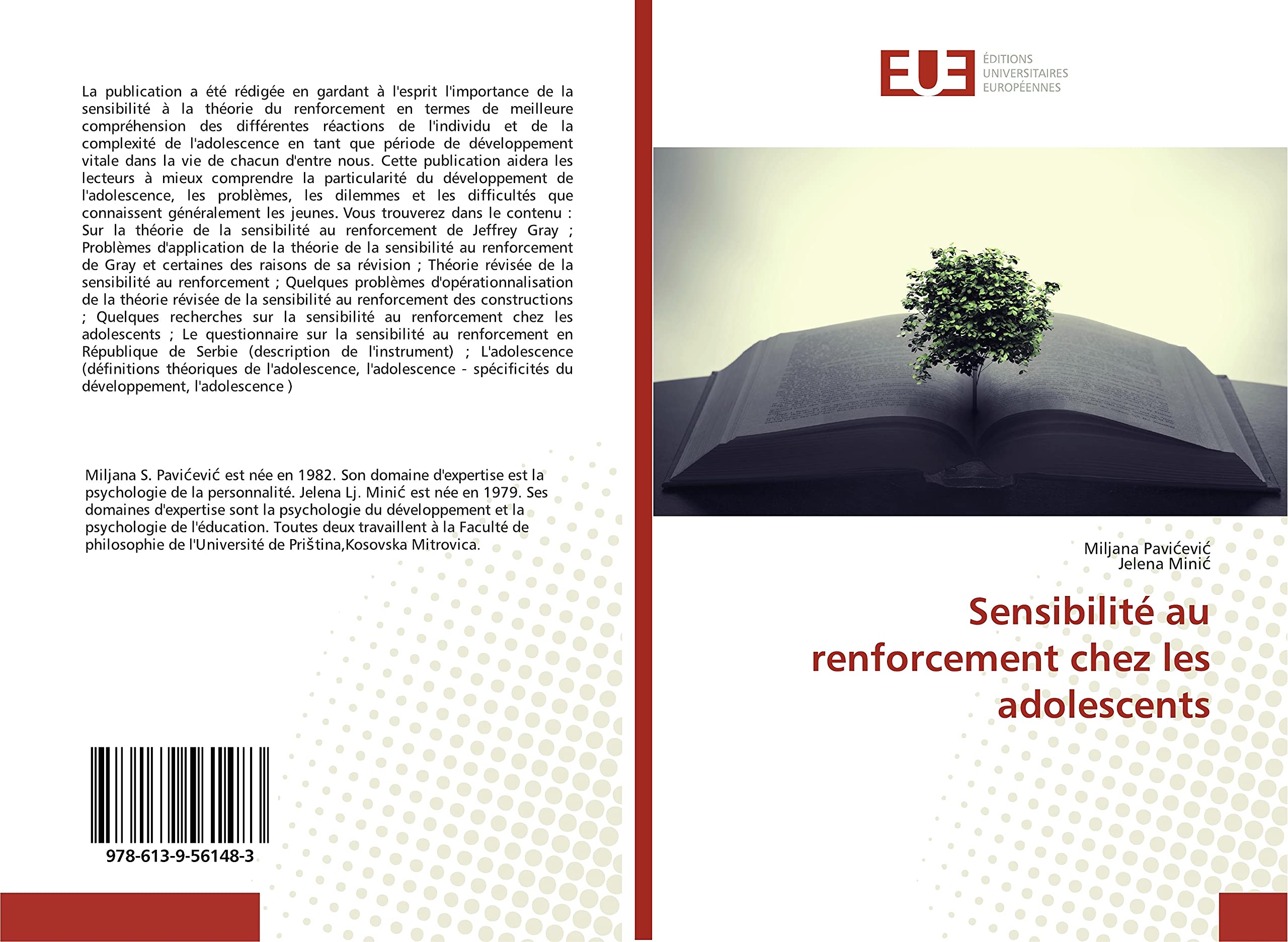 Sensibilité au renforcement chez les adolescents book