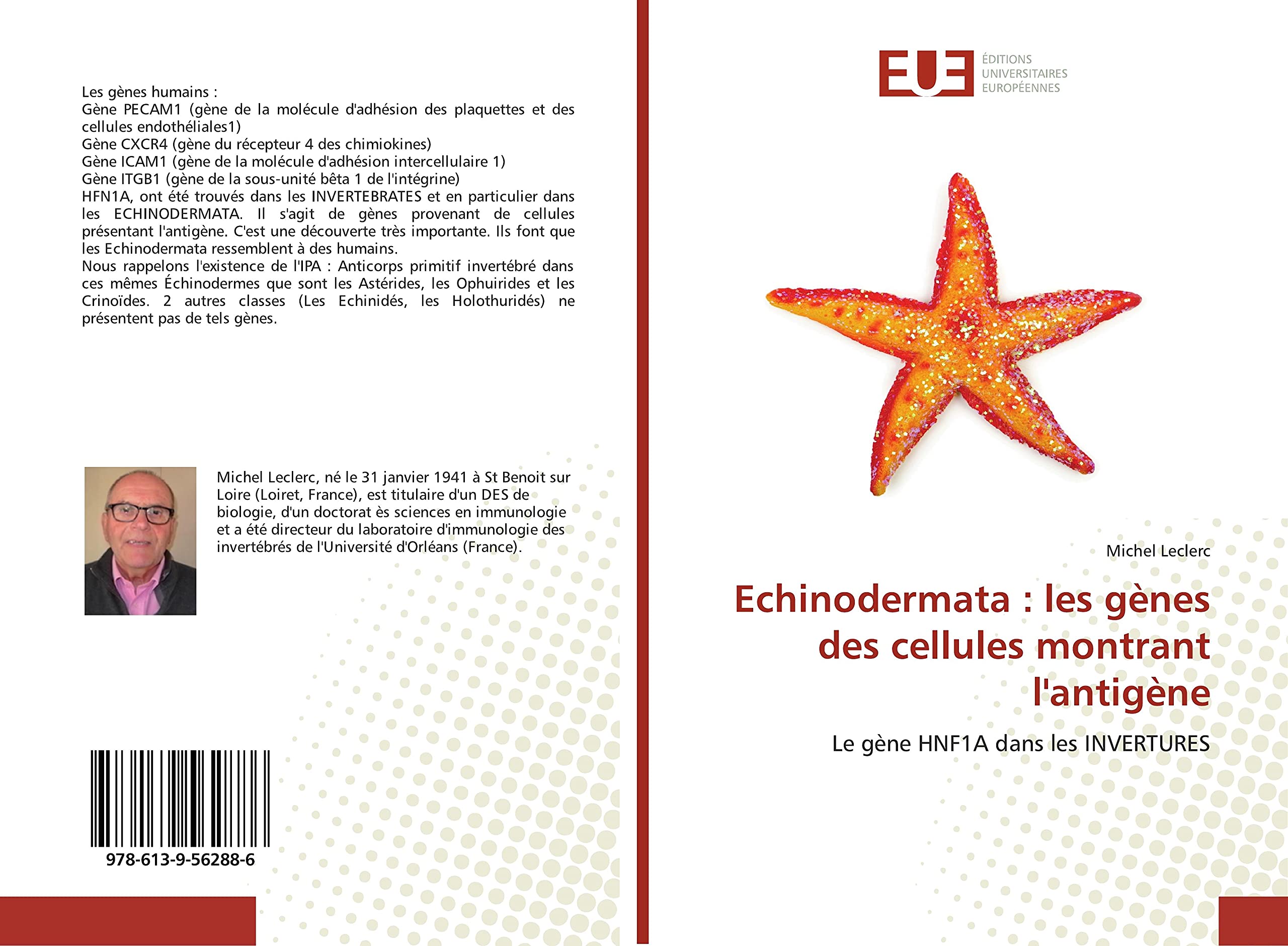 Echinodermata : les gènes des cellules montrant l'antigène: Le gène HNF1A dans les INVERTURES book