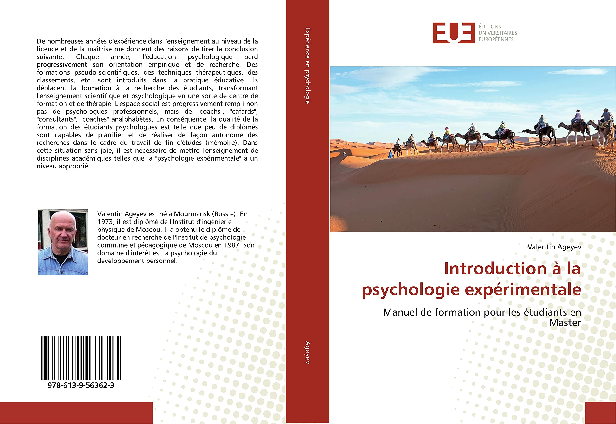 Introduction à la psychologie expérimentale: Manuel de formation pour les étudiants en Master book
