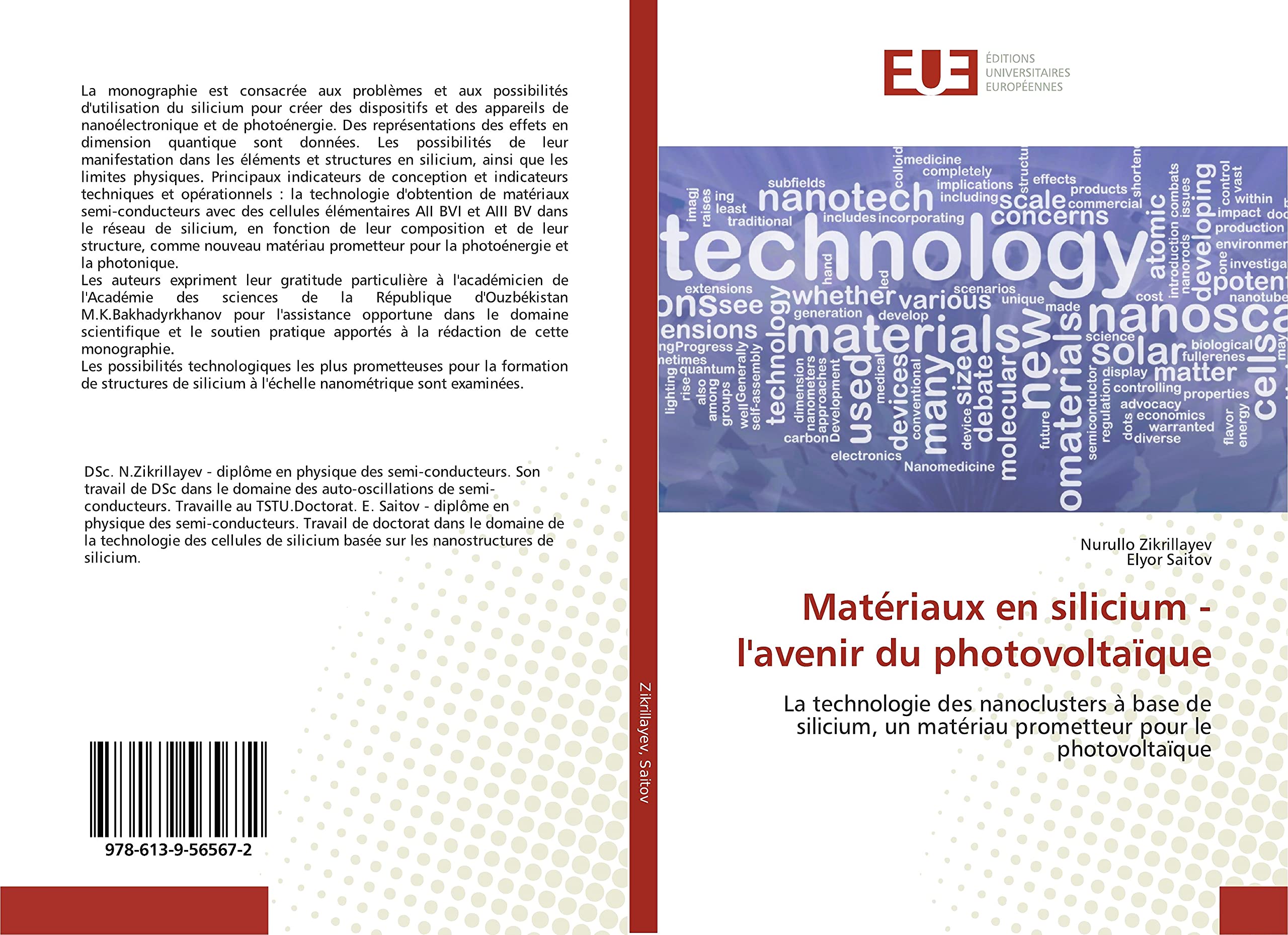 Matériaux en silicium - l'avenir du photovoltaïque: La technologie des nanoclusters à base de silicium, un matériau prometteur pour le photovoltaïque book