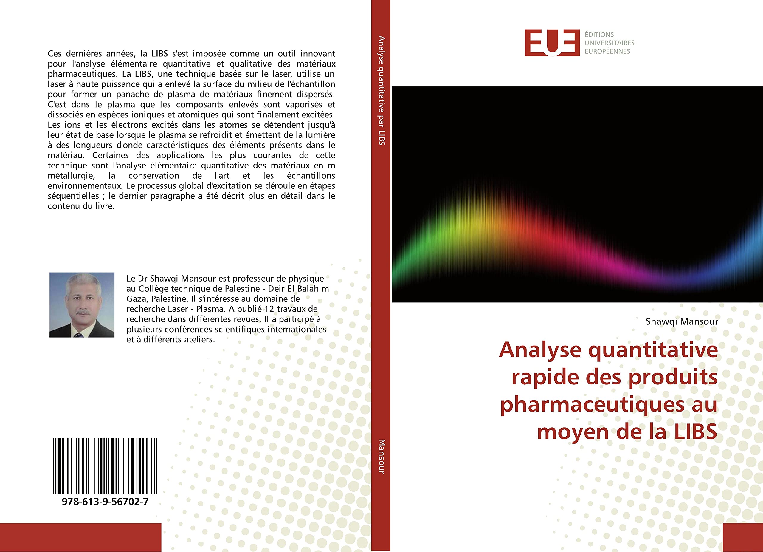 Analyse quantitative rapide des produits pharmaceutiques au moyen de la LIBS book