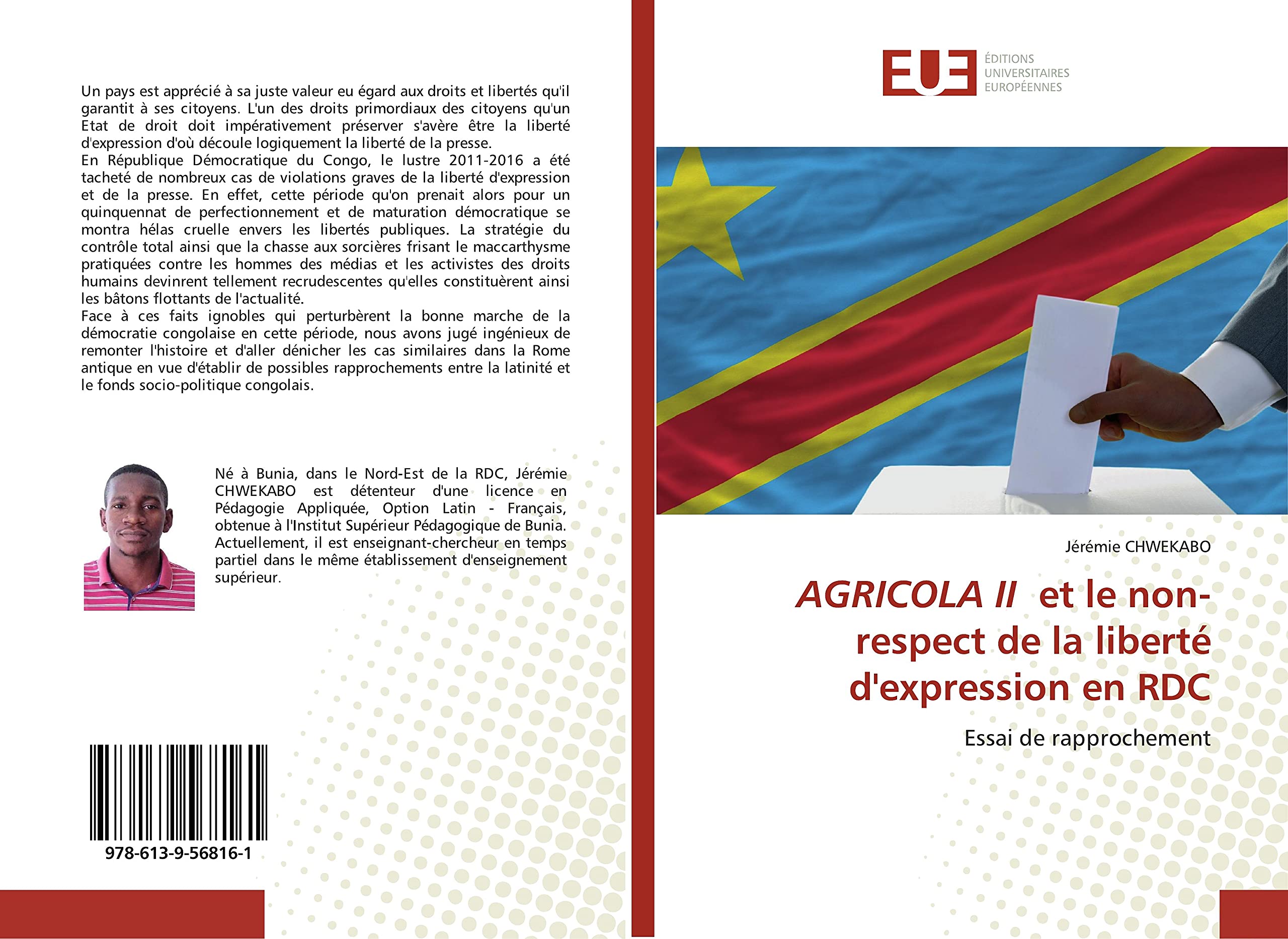 AGRICOLA II et le non-respect de la liberté d'expression en RDC: Essai de rapprochement book