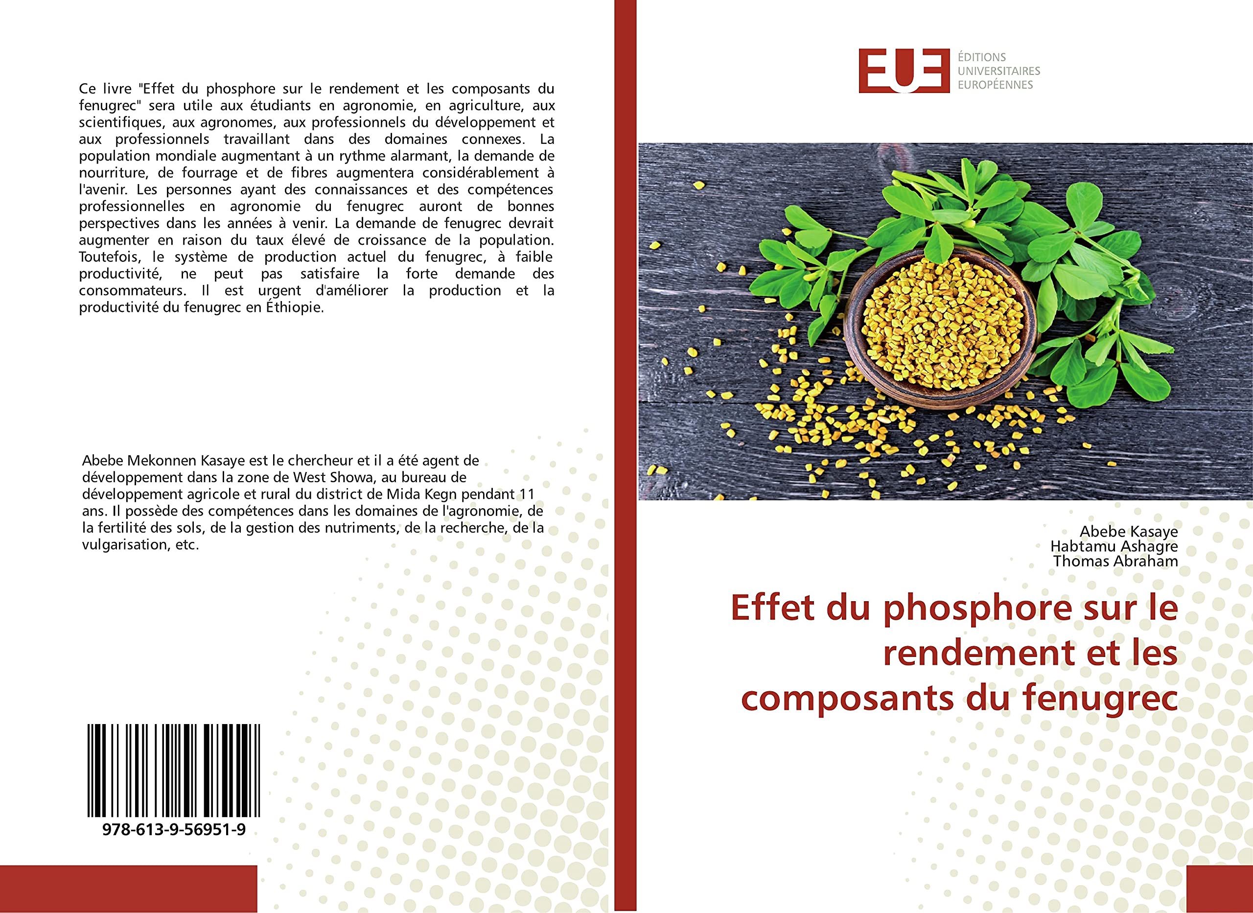 Effet du phosphore sur le rendement et les composants du fenugrec book